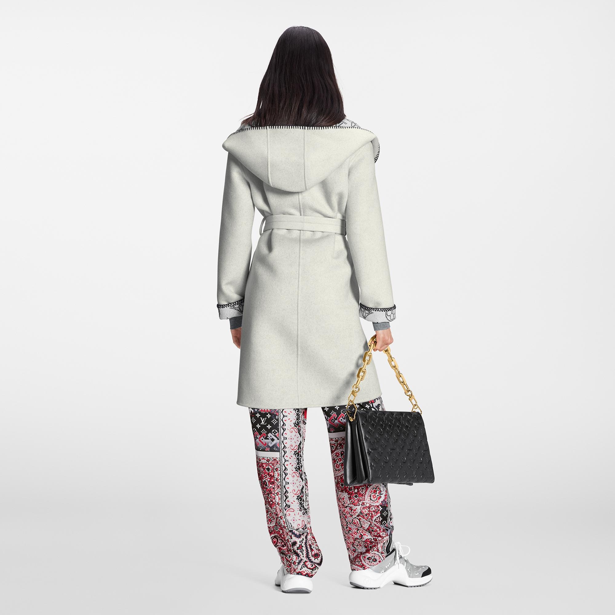 Reversible Mahina Monogram Wrap Coat - 3
