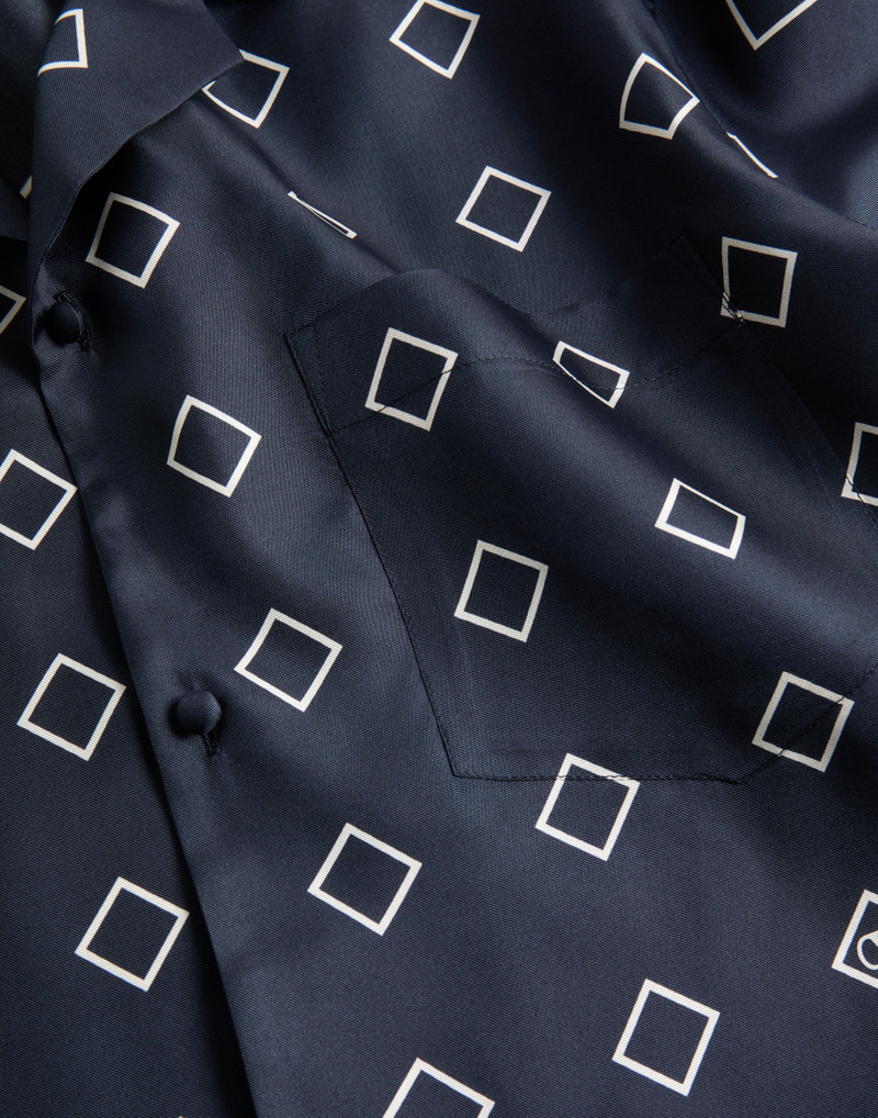 SILK TWILL BOWLING SHIRT WITH OPTICOOL PRINT 8