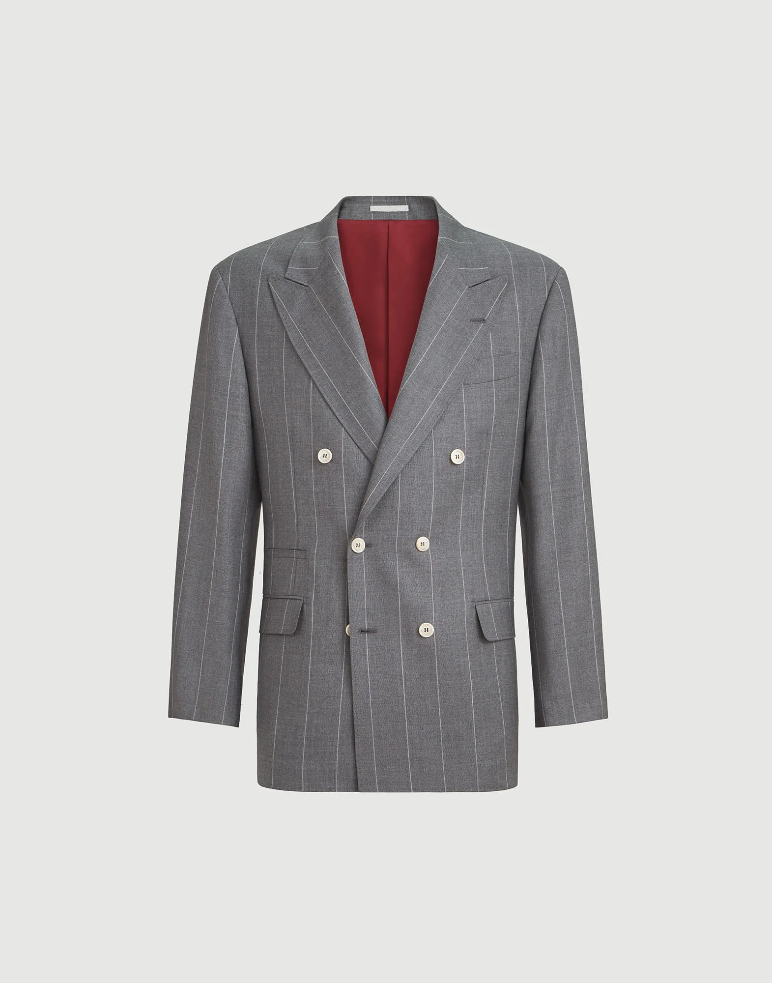 Virgin wool chalk stripe one-and-a-half breasted Tailor blazer - 1