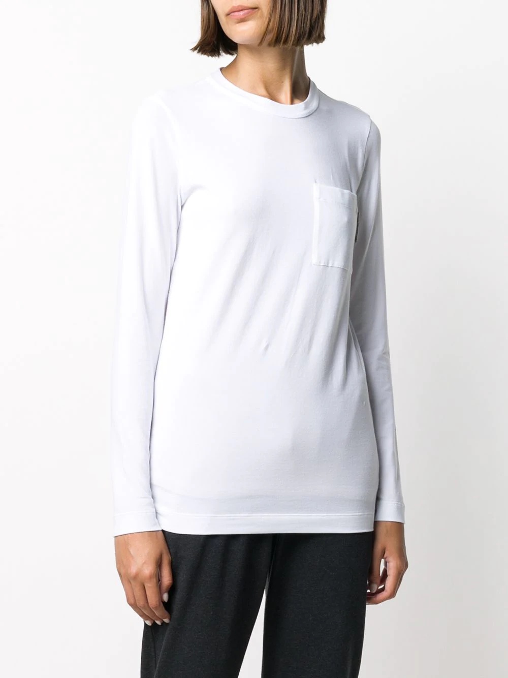 one pocket crew neck top - 3