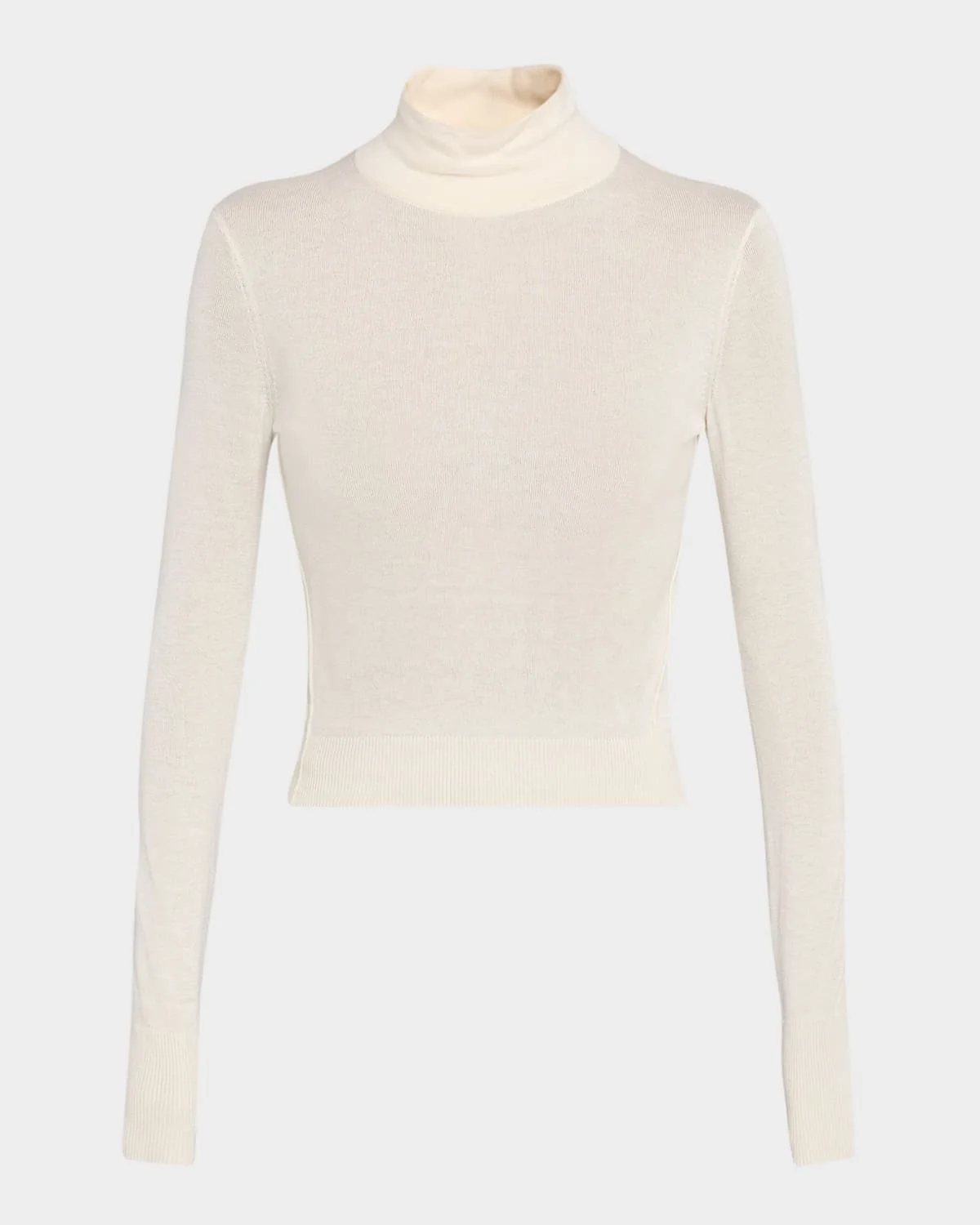 Slim Wool Turtleneck - 1
