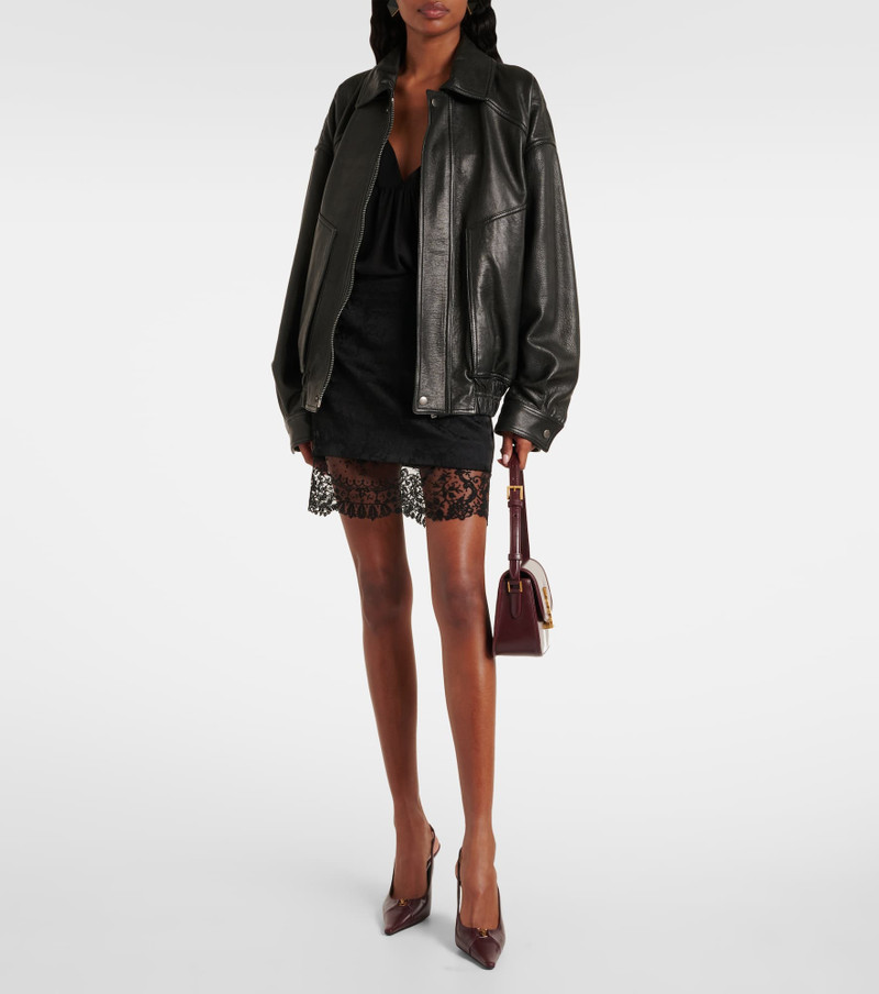 SAINT LAURENT Babylone Breteuil leather slingback pumps outlook