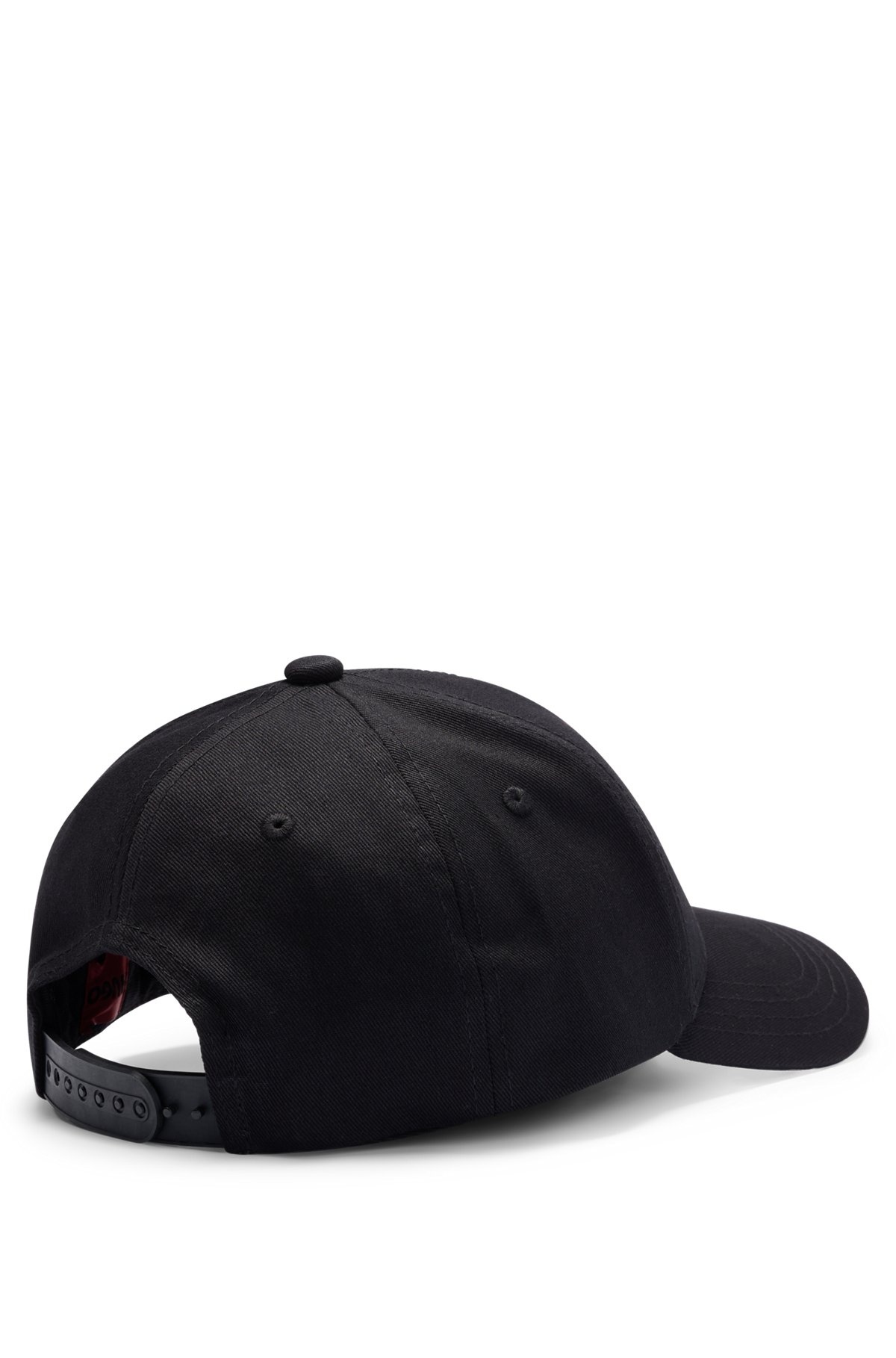 COTTON-TWILL CAP WITH EMBROIDERED LOGO AND SNAP CLOSURE - 3