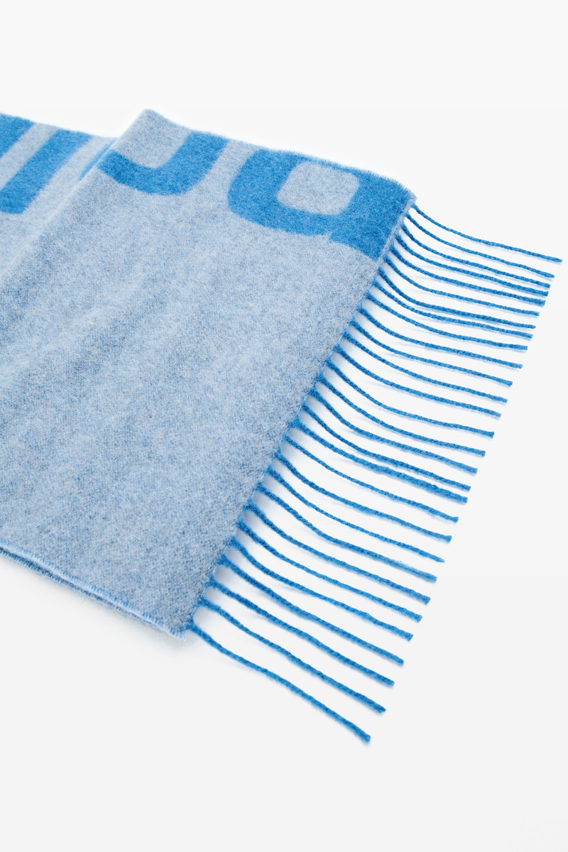 Alexander Wang Logo Jacquard Scarf in Wool Cashmere outlook