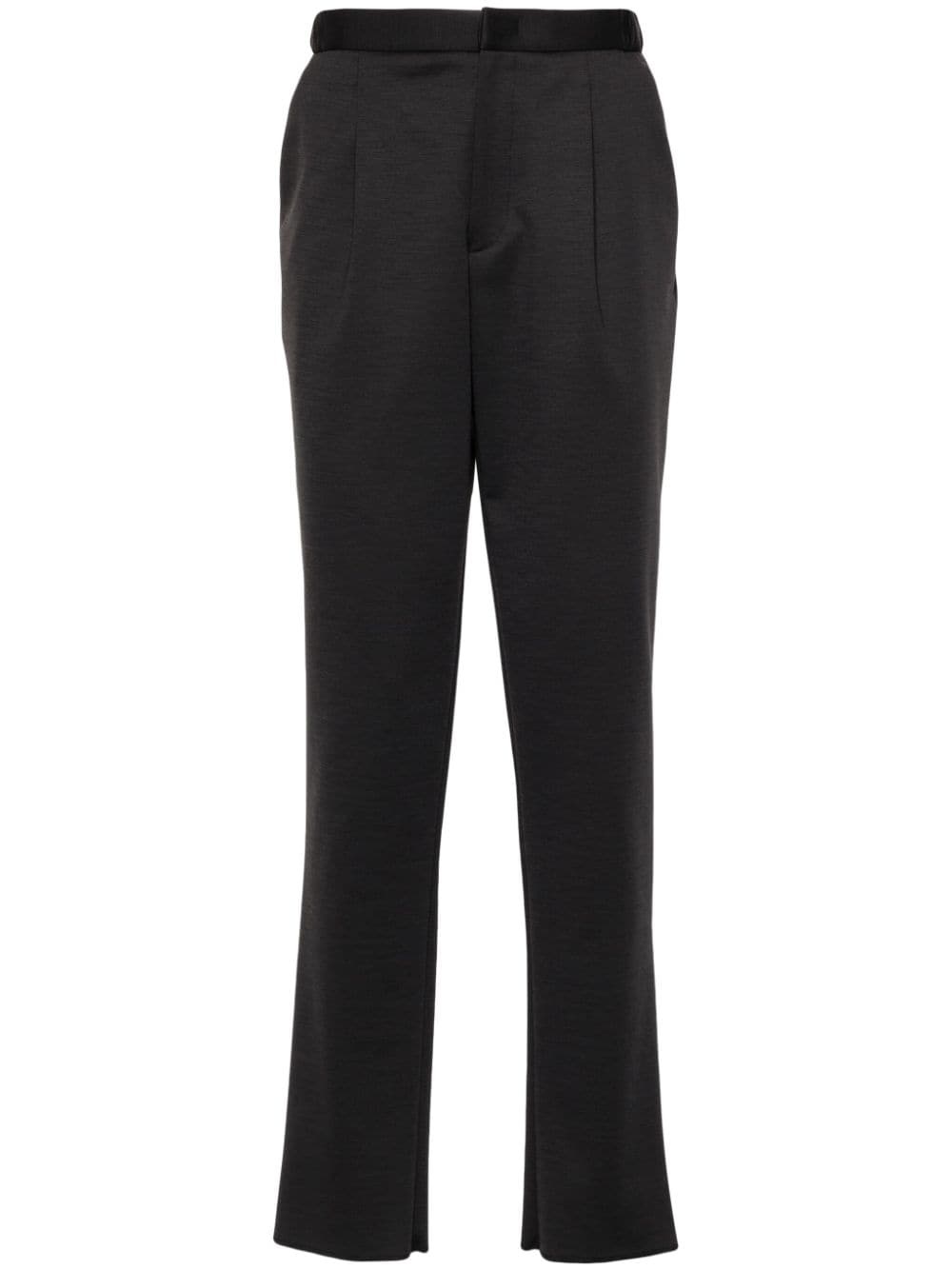 pleat-detail trousers - 1