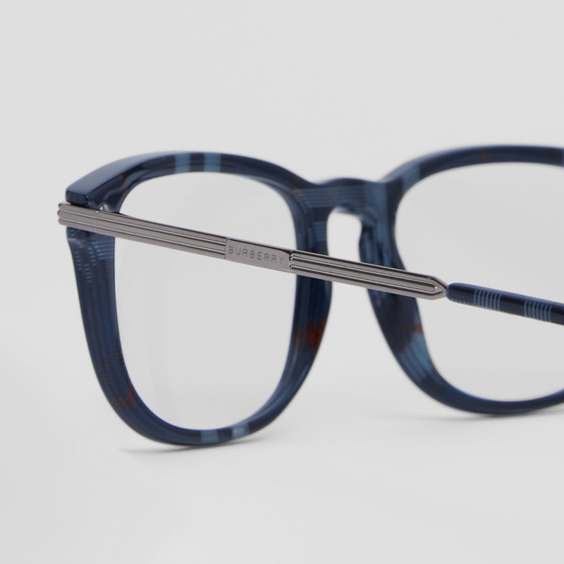 Burberry Check Detail Rectangular Optical Frames outlook