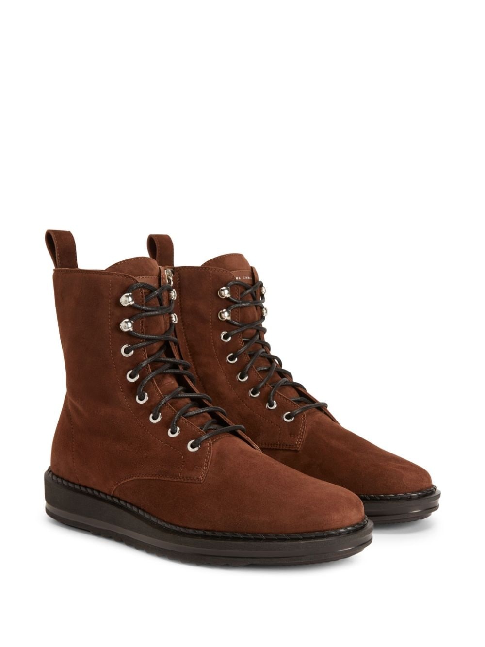 Bassline lace-up suede boots - 2