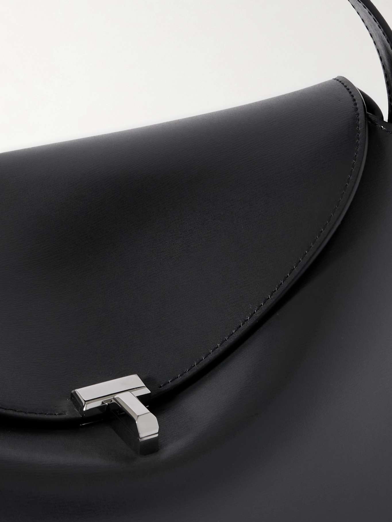 T-Lock leather shoulder bag Gray - 4