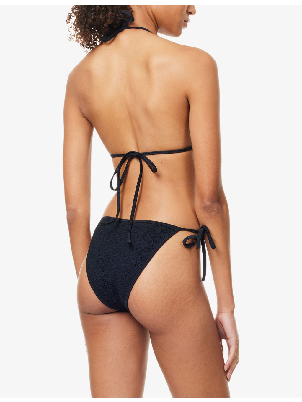 Gina crinkled-texture bikini set - 3