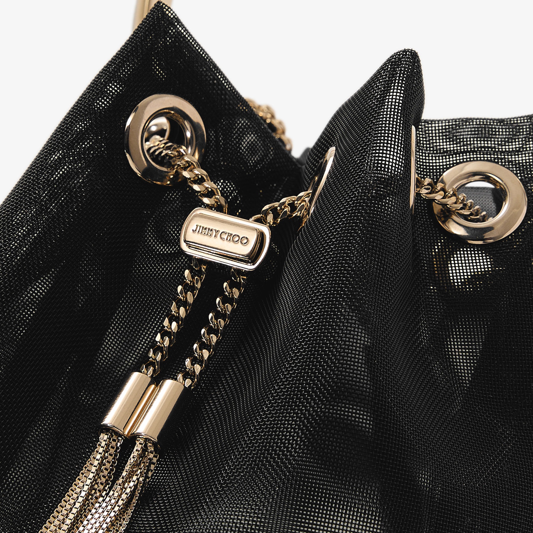 Bon Bon
Black Mesh Bucket Bag - 4