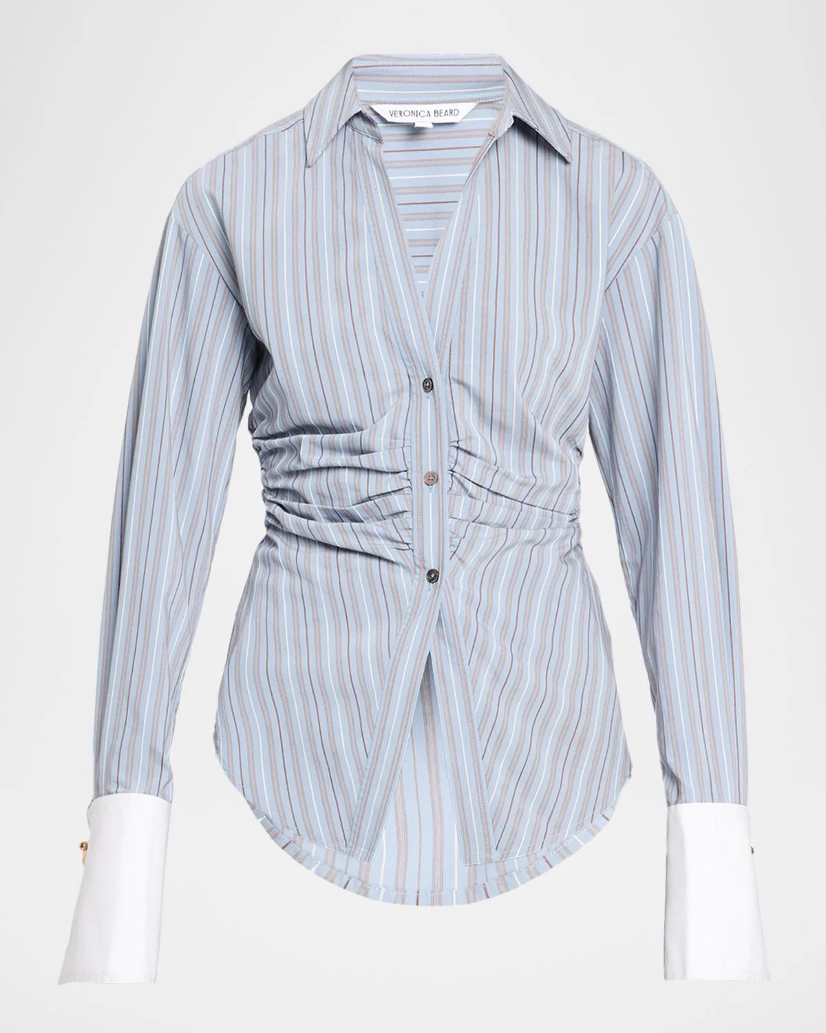 Devra Striped Button-Front Shirt - 1