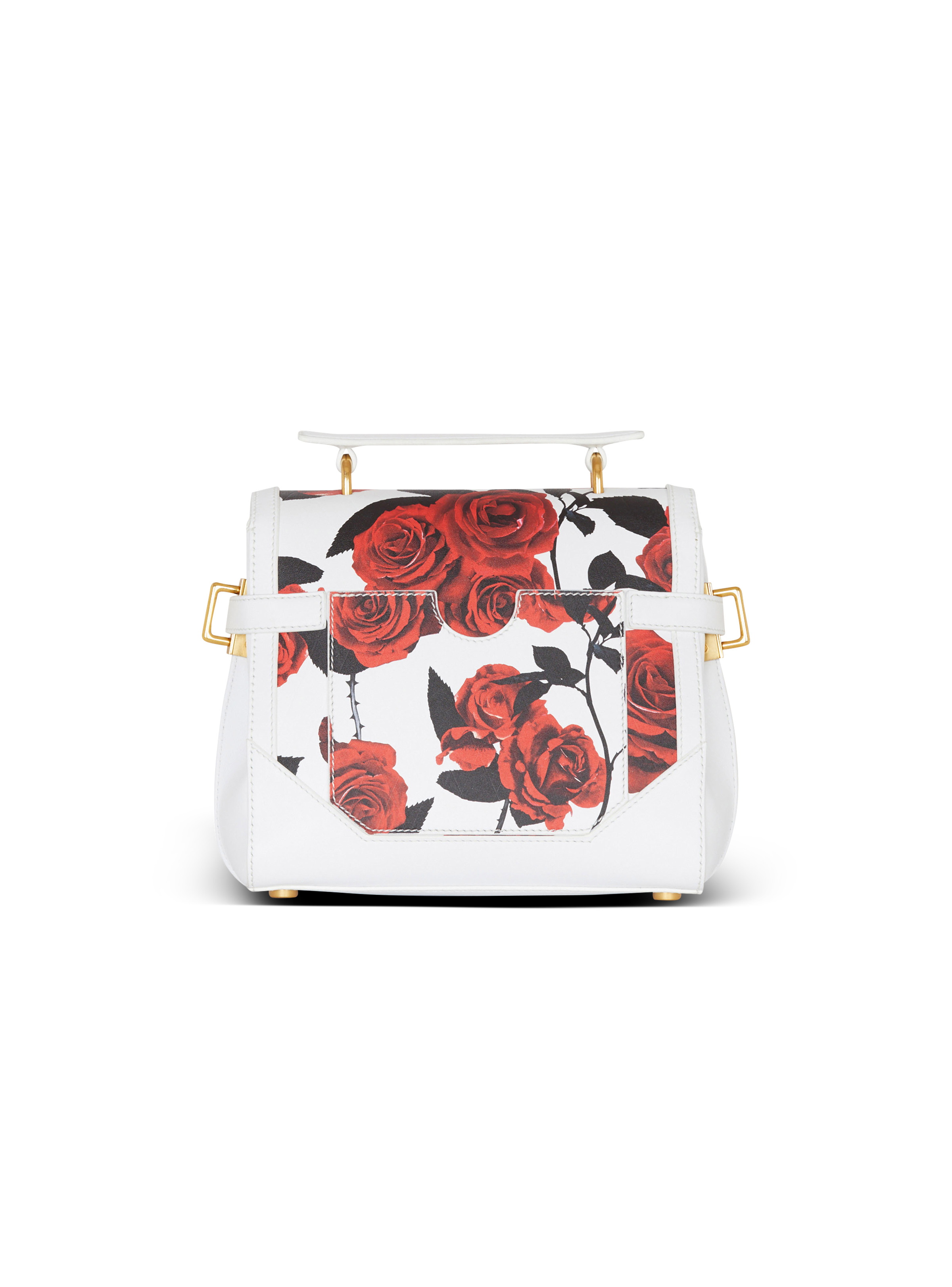 B-Buzz 23 calfskin bag with a Roses print and embossed Grid motif - 4