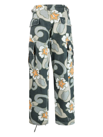 ERL printed straight-leg cargo trousers outlook