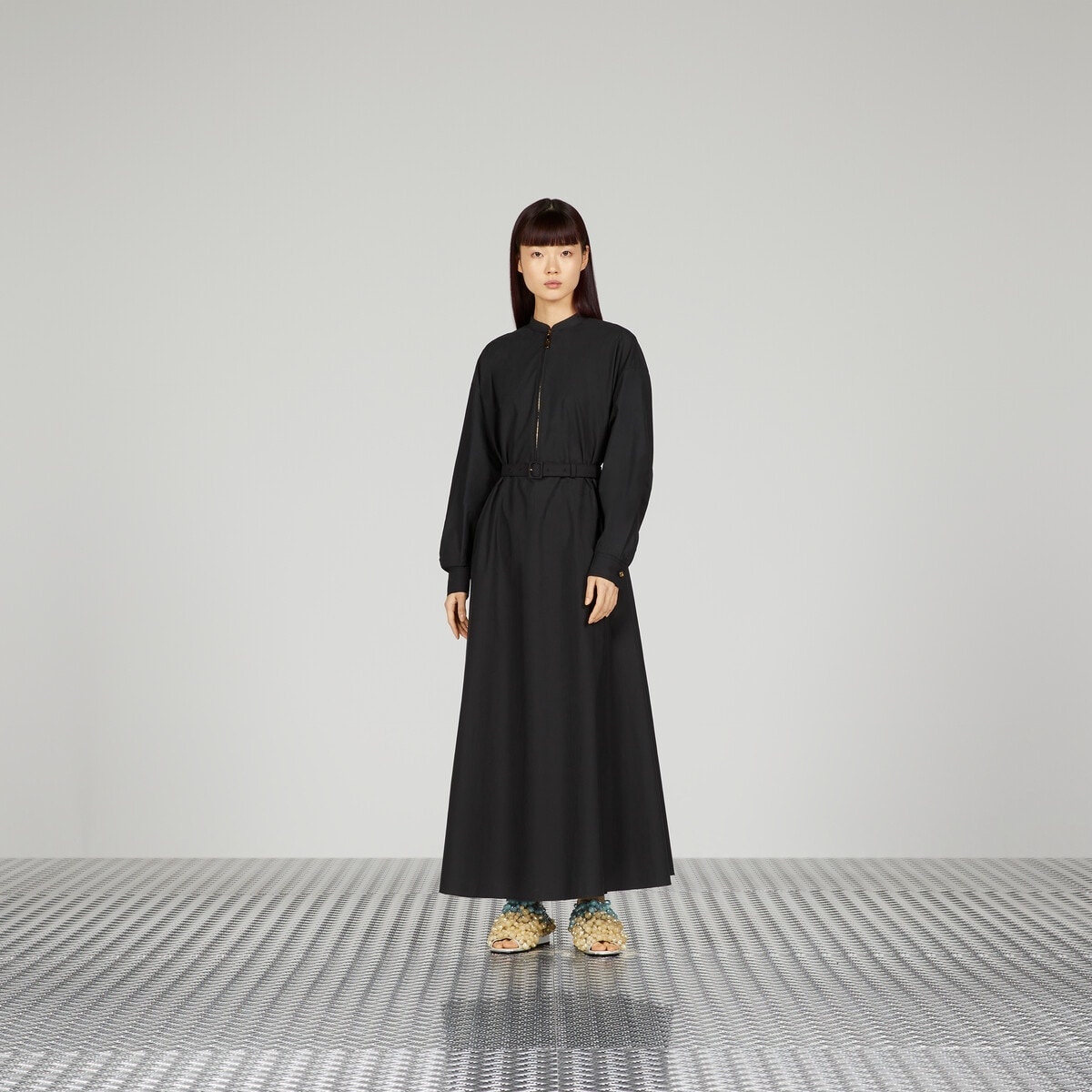 Cotton poplin maxi dress - 5