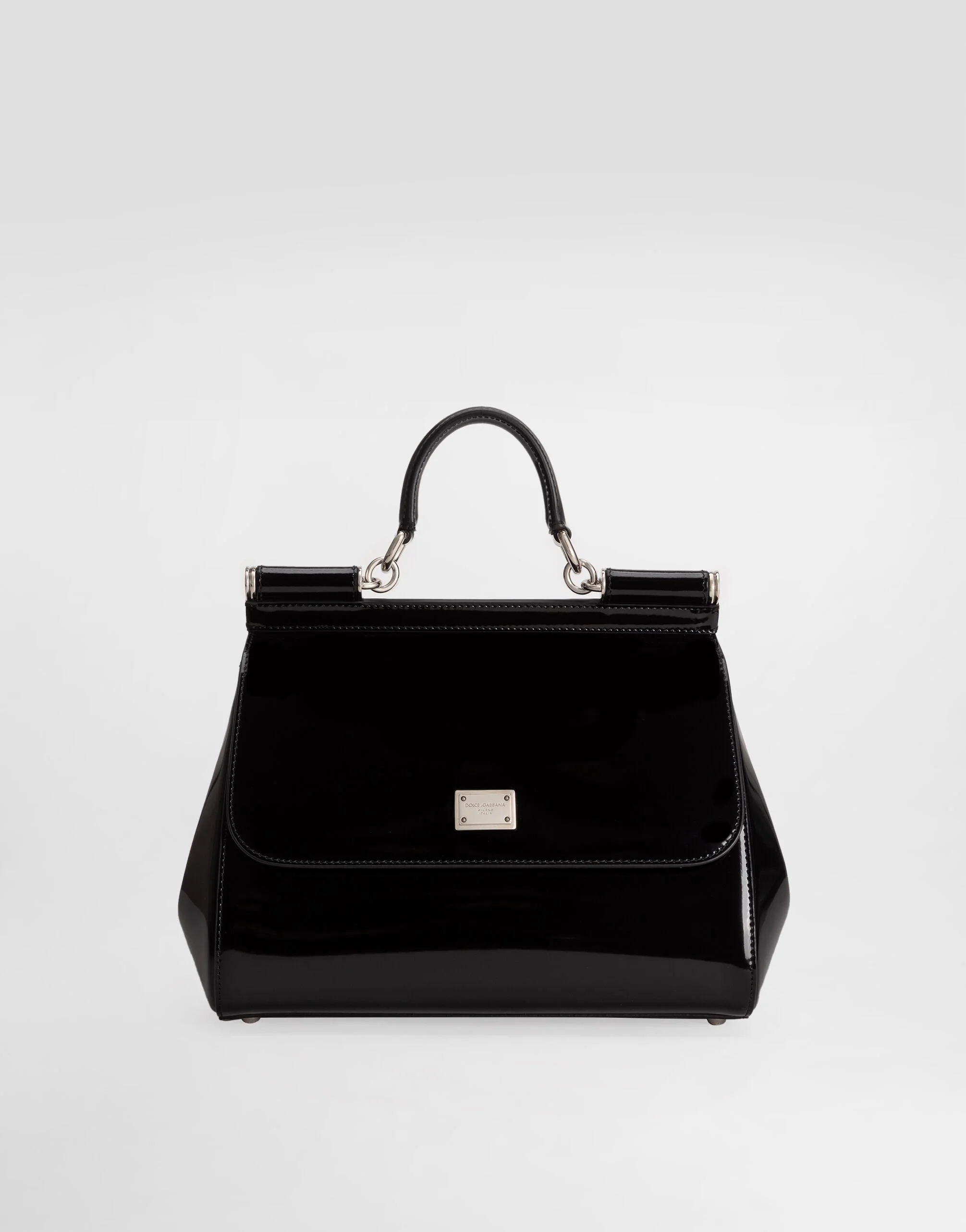 Medium Sicily bag in polished calfskin - 1