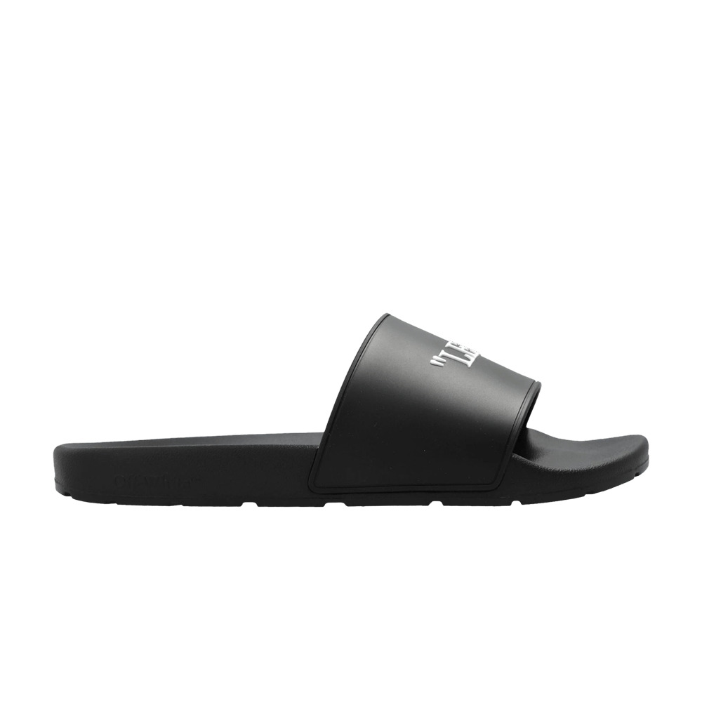 Off-White Wmns Quote Rubber Sliders 'Black' - 1