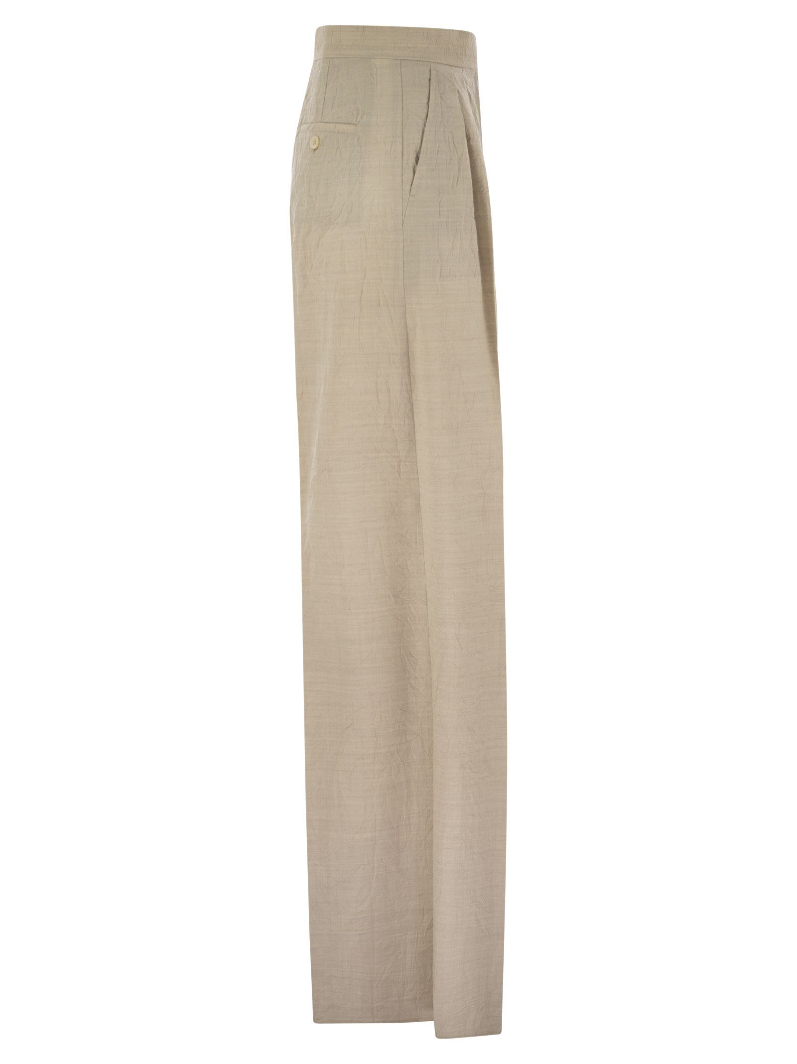 Maxmara Women Acinoso1234 - Wool Wide-Leg Trousers - 3