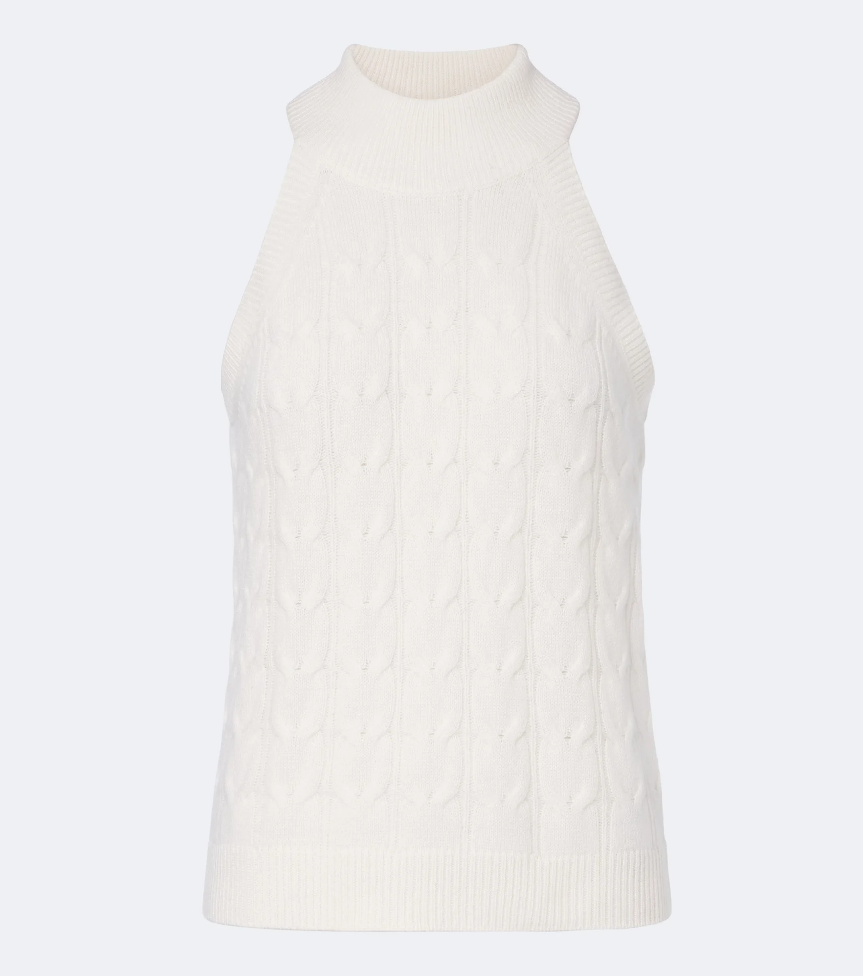 Serafine cable-knit cashmere top - 1