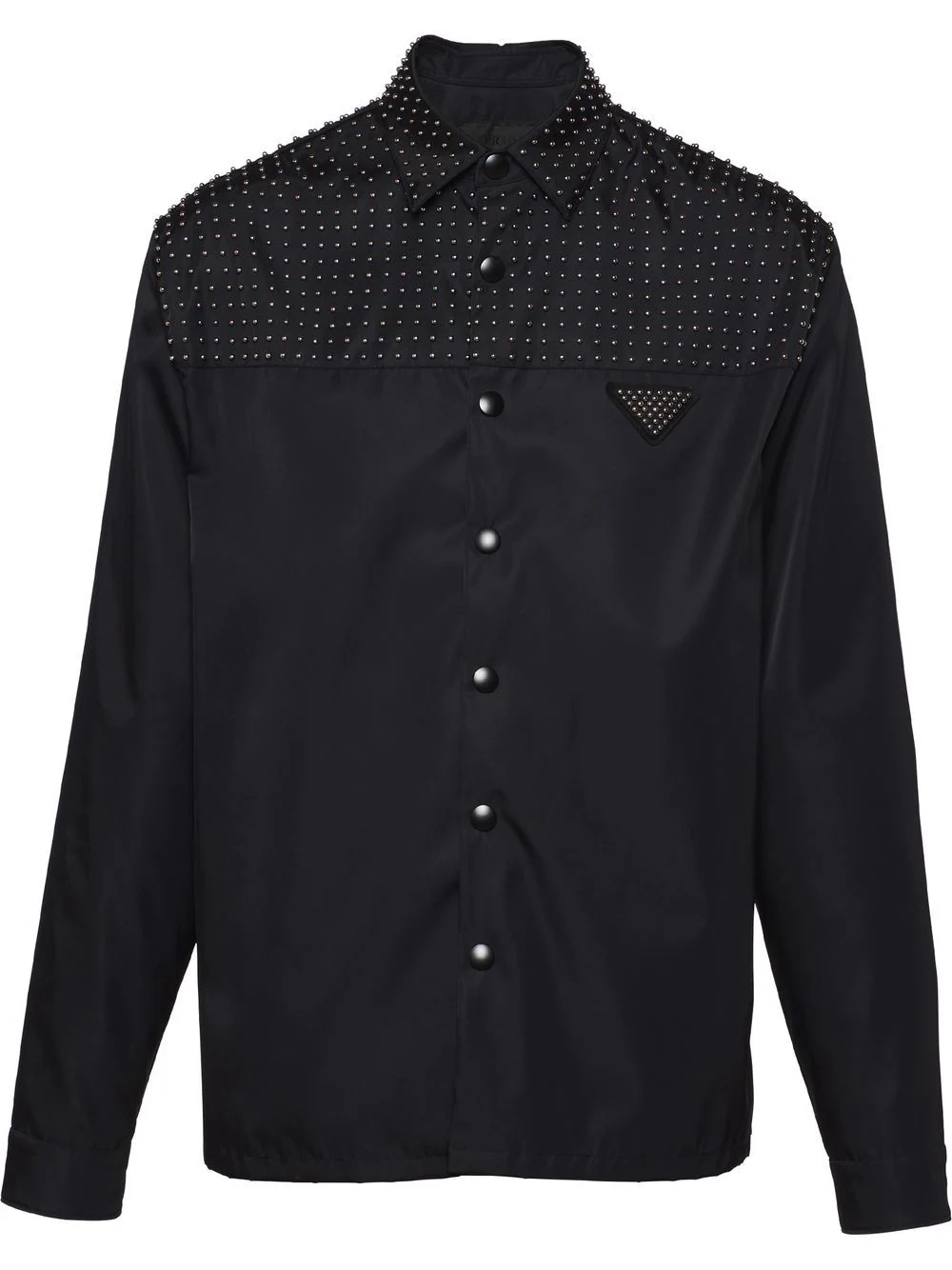 Re-Nylon stud-embellished shirt - 1