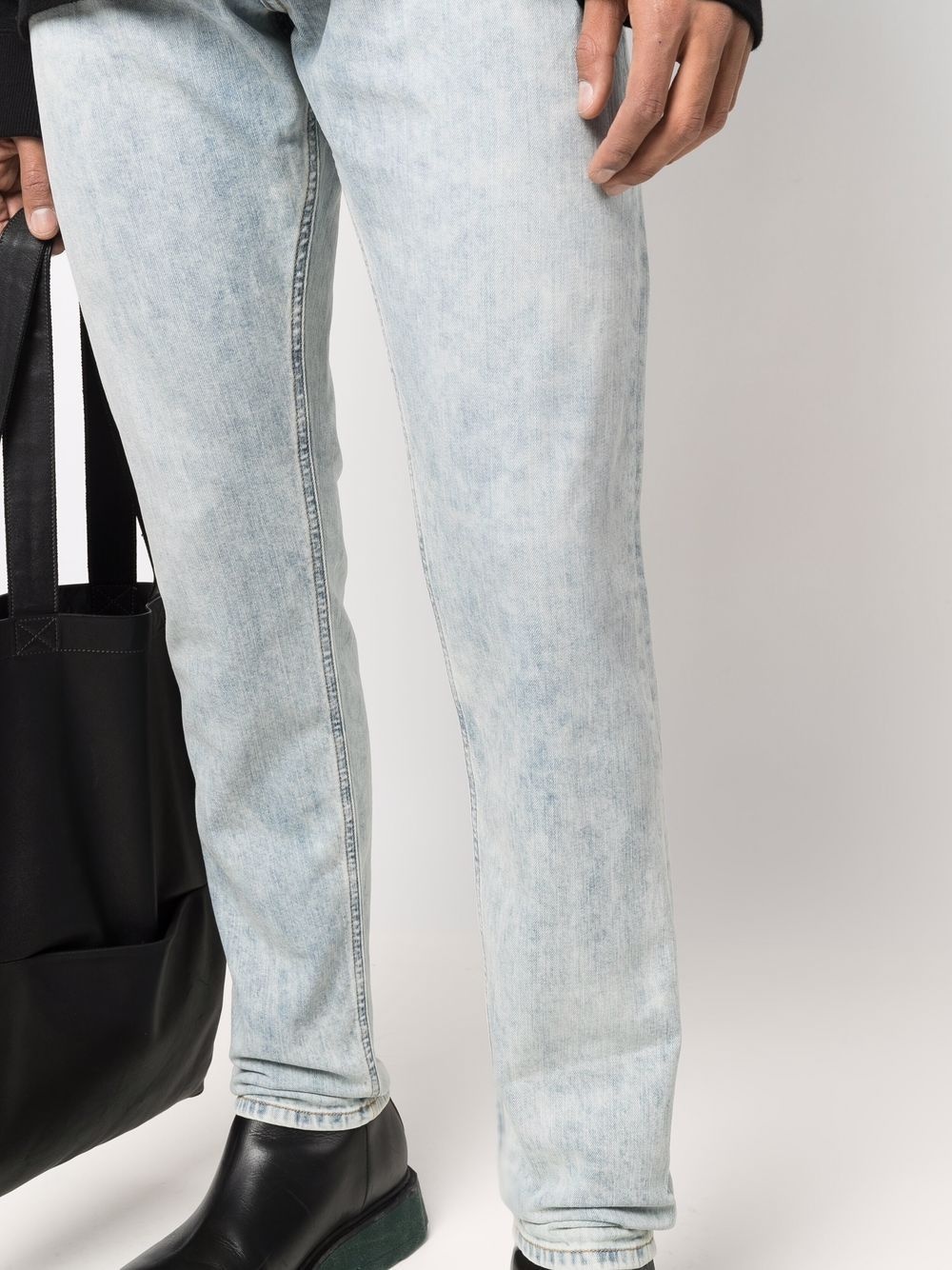 acid-wash denim jeans - 5