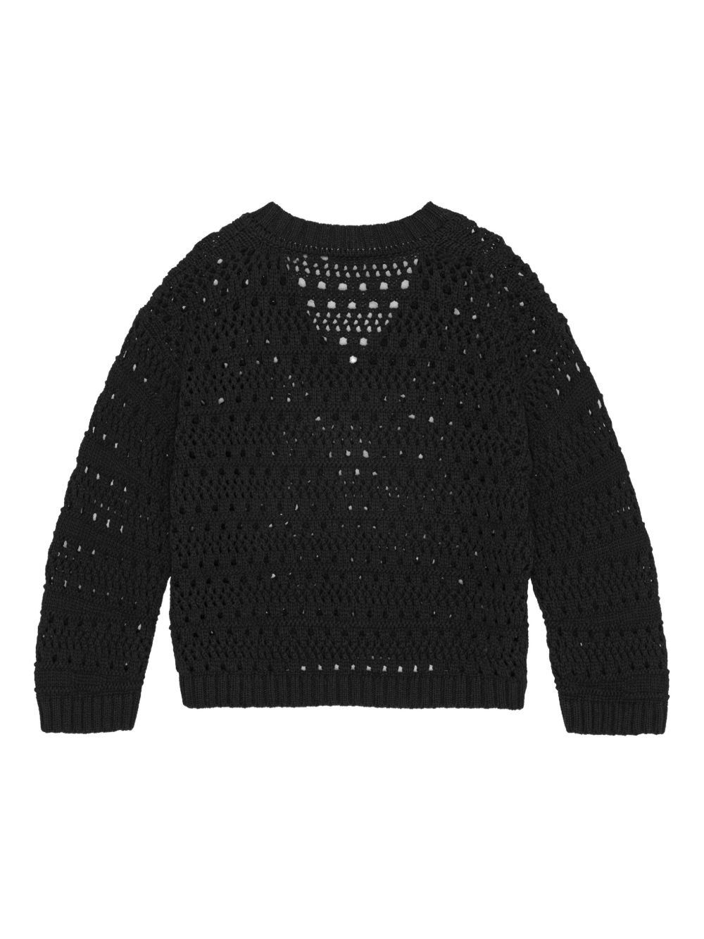 open-knit sweater - 6