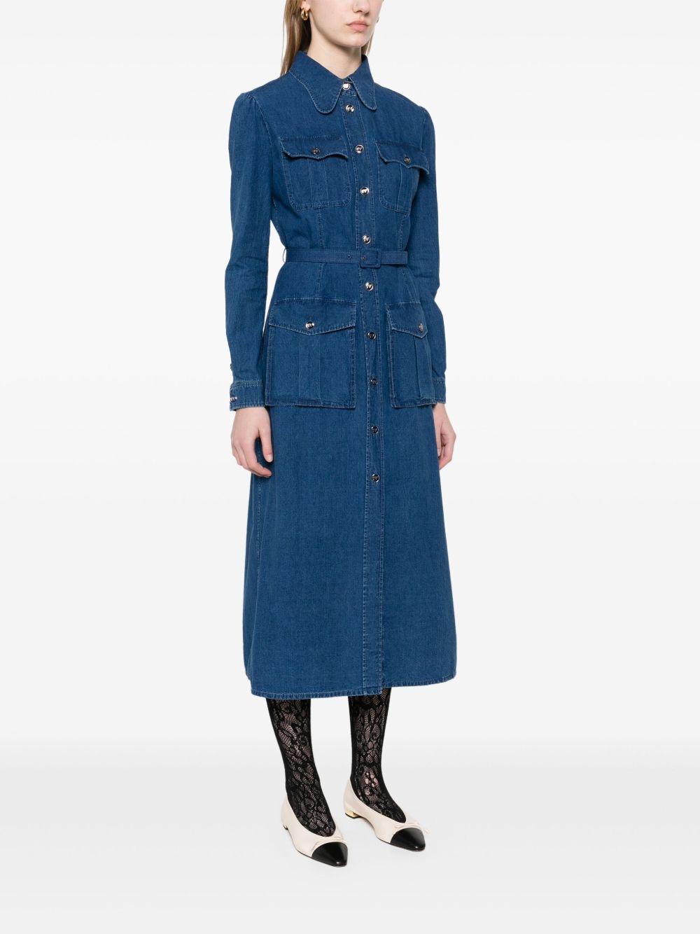 denim shirt dress - 3