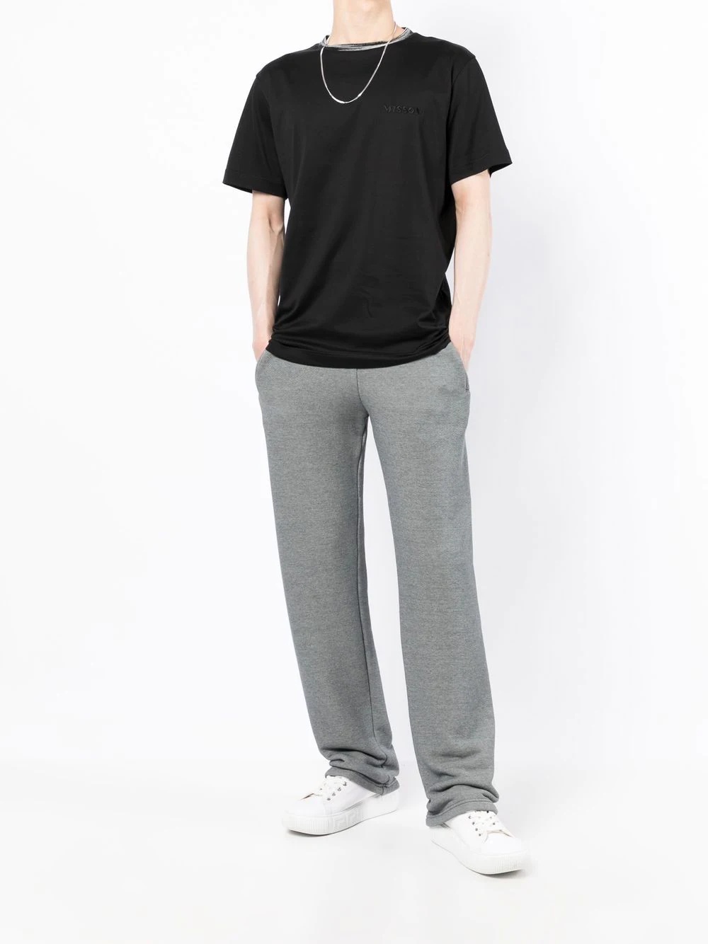logo embroidered cotton T-shirt - 2