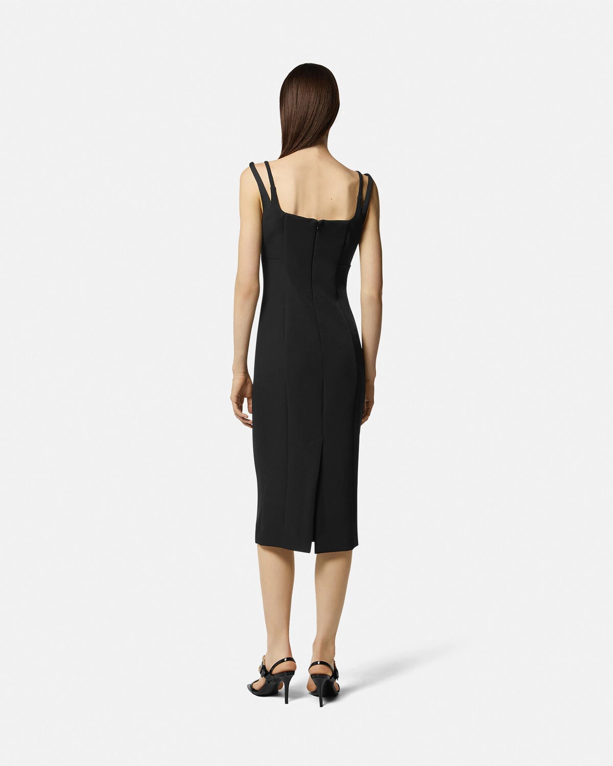 Baroque Buckle Midi Dress - 4