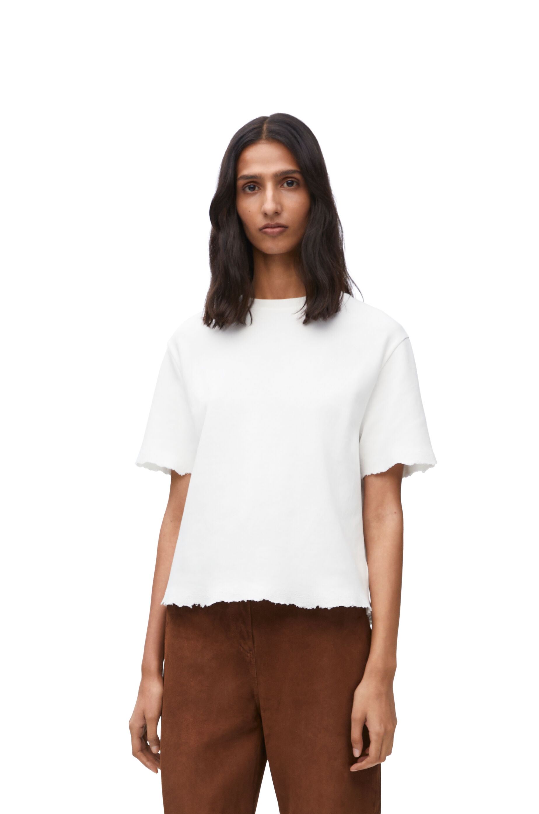 Boxy fit t-shirt in cotton blend - 3