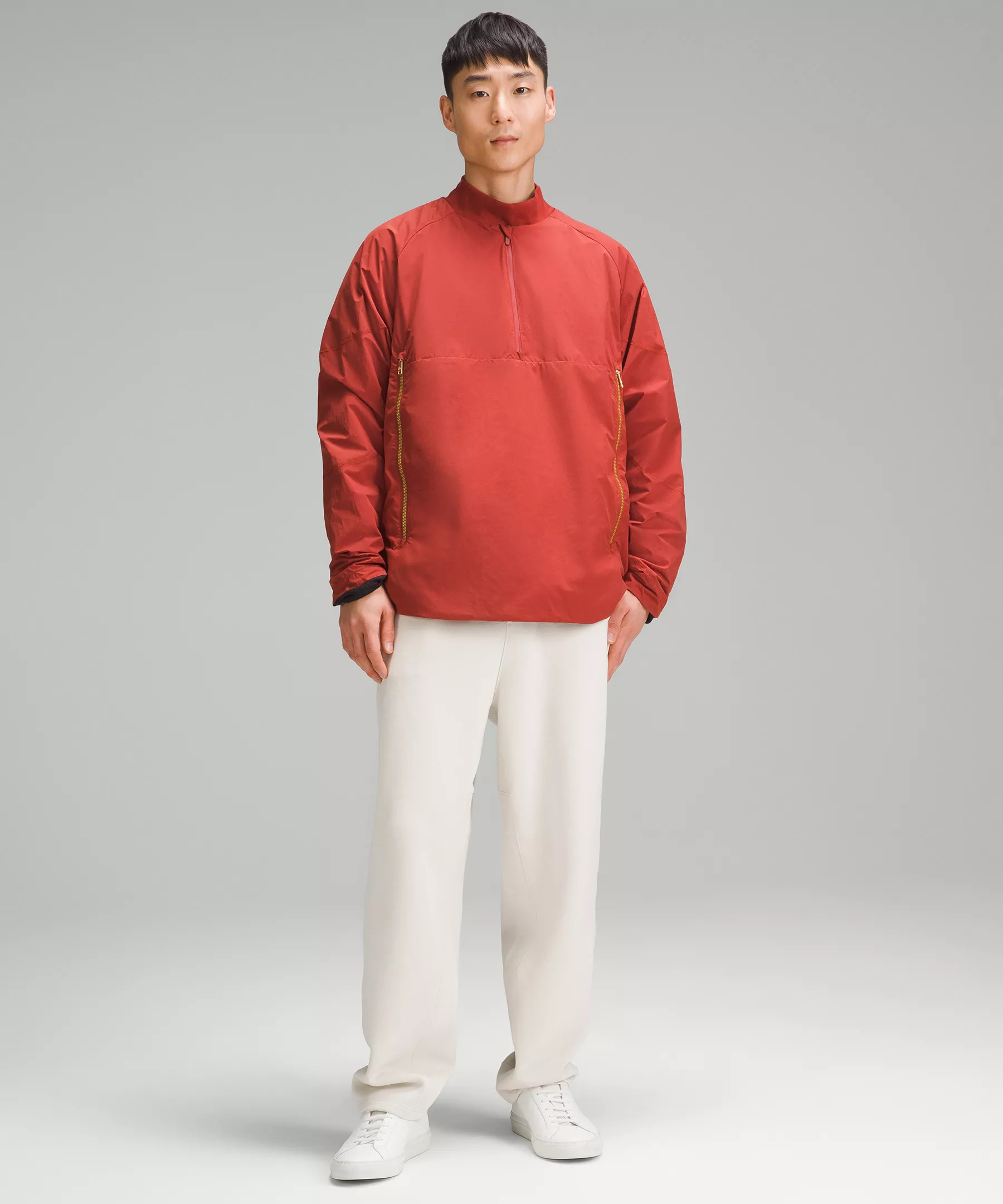 Lunar New Year Lined Insulation Half-Zip Pullover - 2