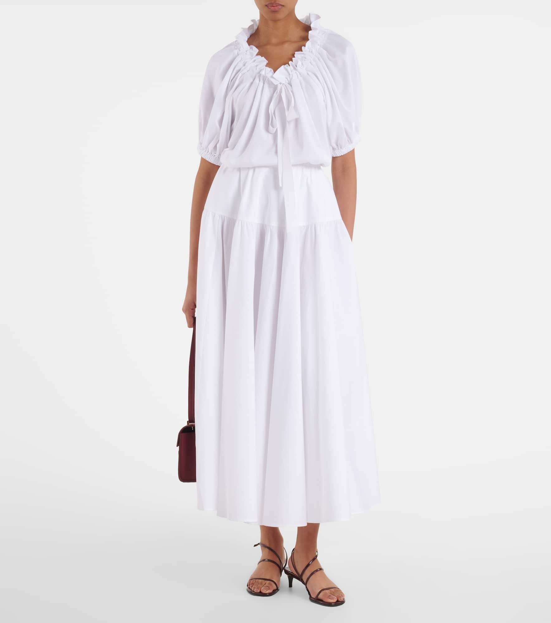 Cotton midi skirt - 2