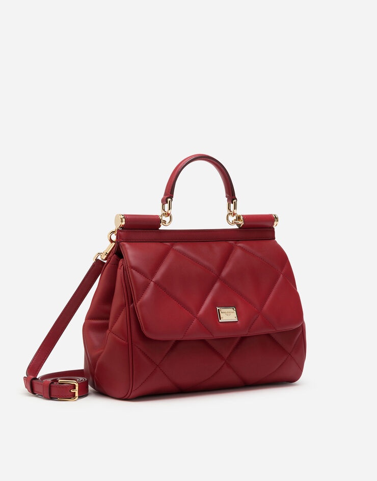 Medium Sicily bag in aria matelassé calfskin - 2