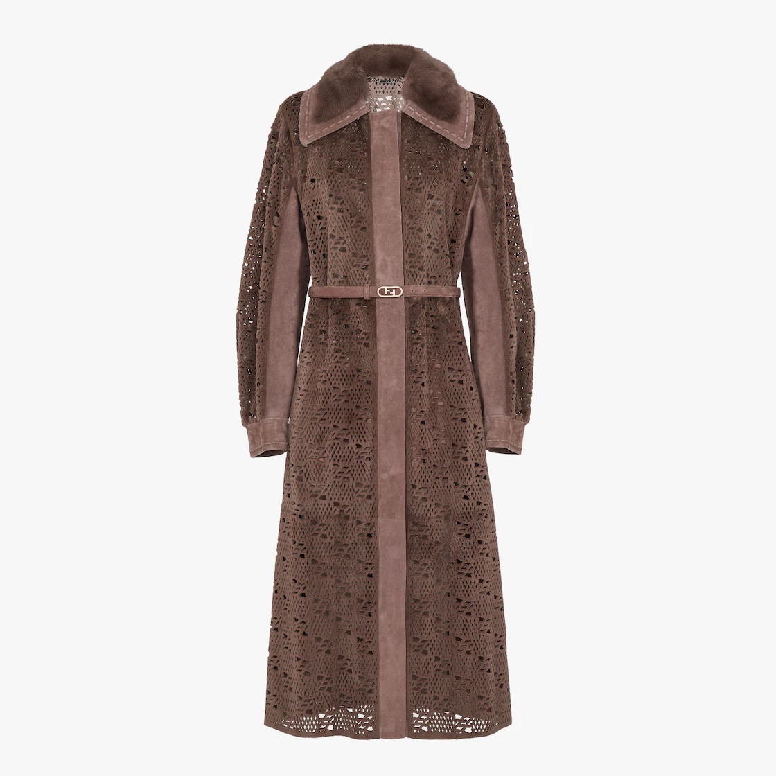 Brown mink coat - 1