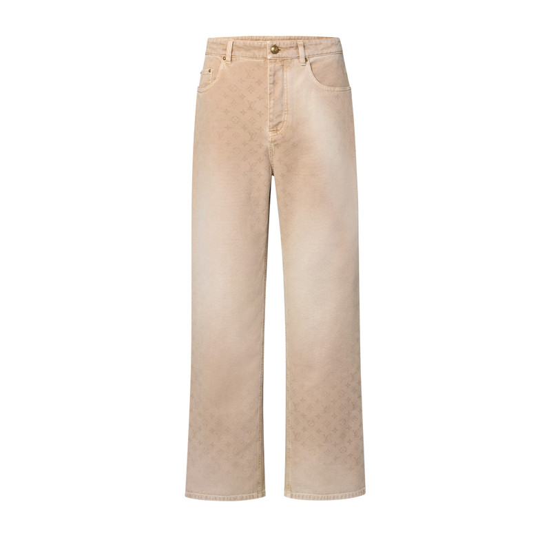 Monogram Denim Skate Pants 1