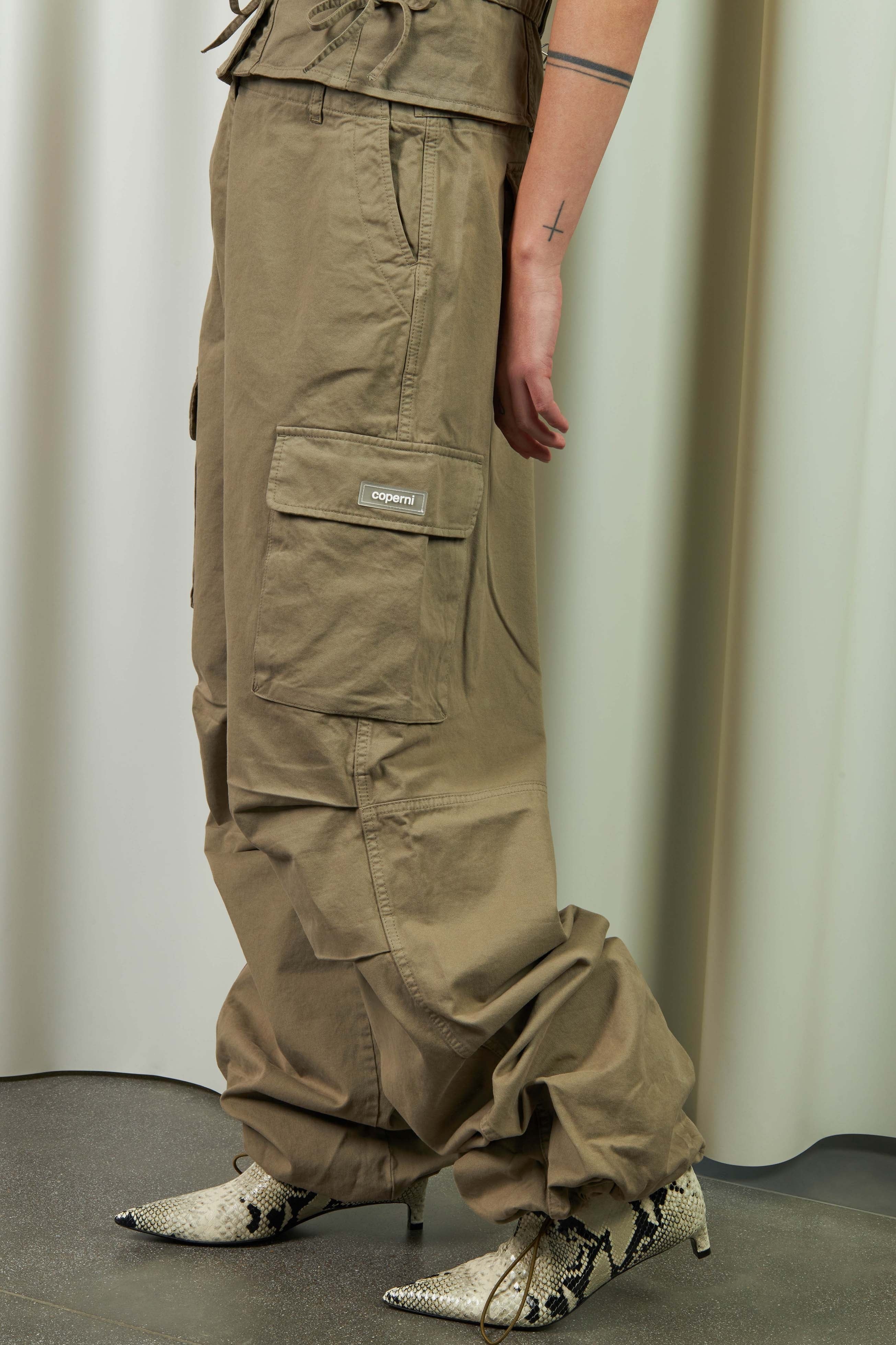 Wide Leg Cargo Pants - 3