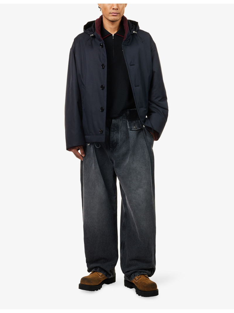 Loewe Brand-Patch Barrel-Leg Denim Jeans outlook