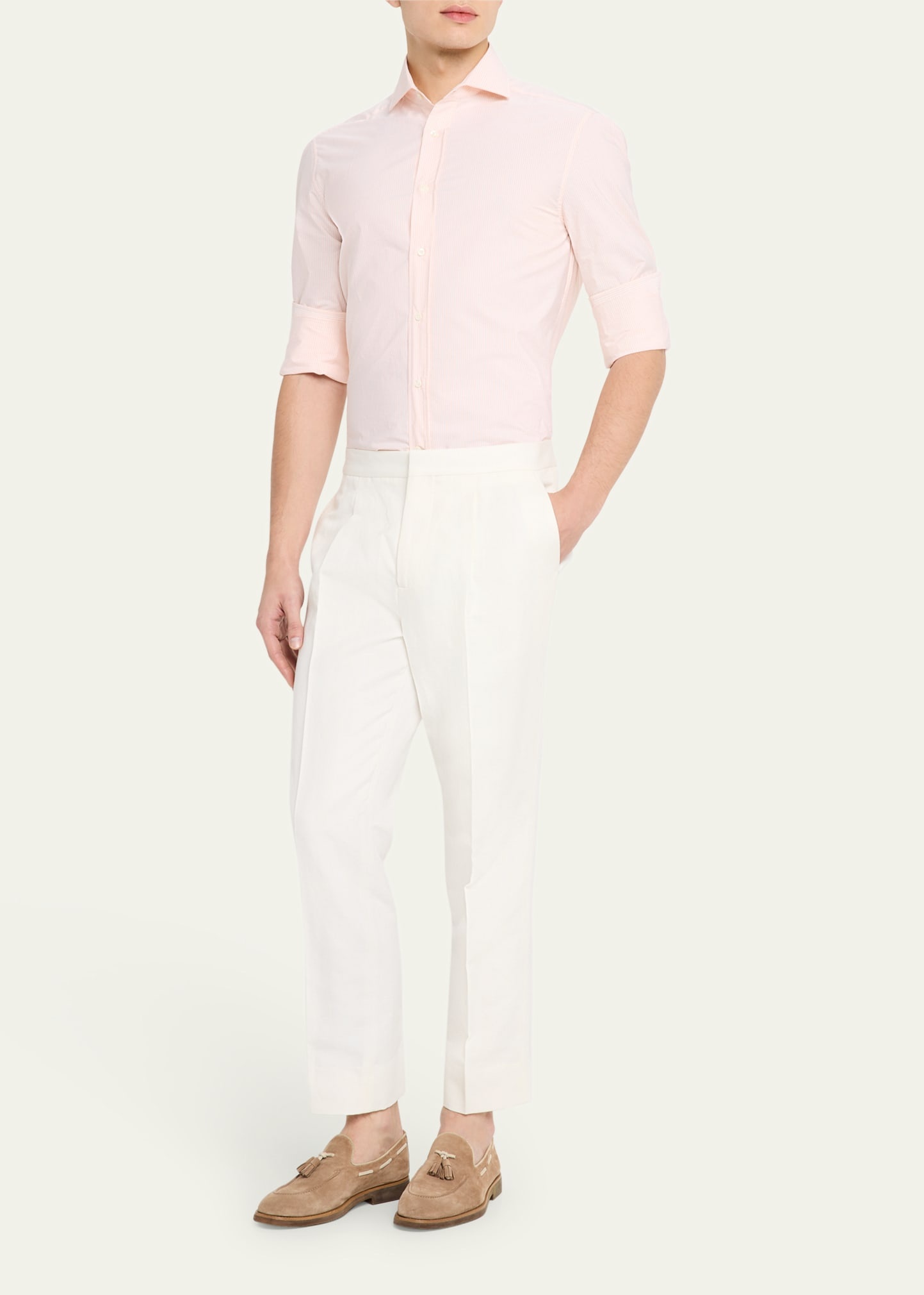 Men's Cotton Bacchetta Stripe Sport Shirt - 2