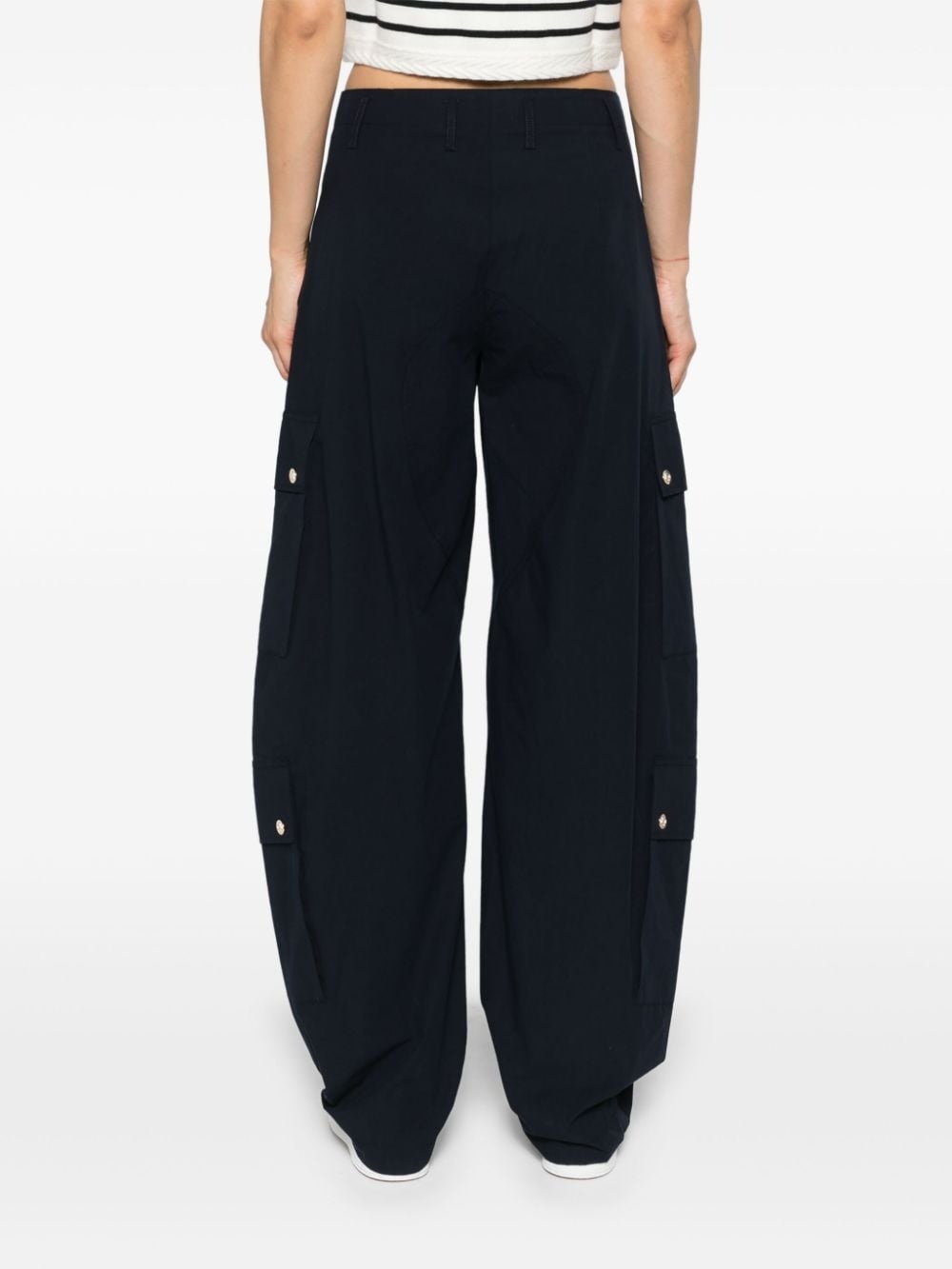 tapered-leg cargo trousers - 4