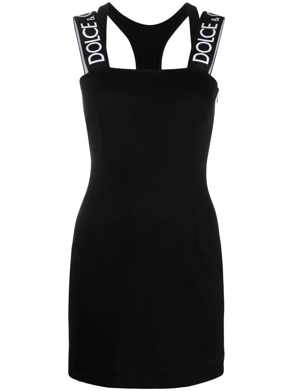 logo-strap detail mini dress - 1