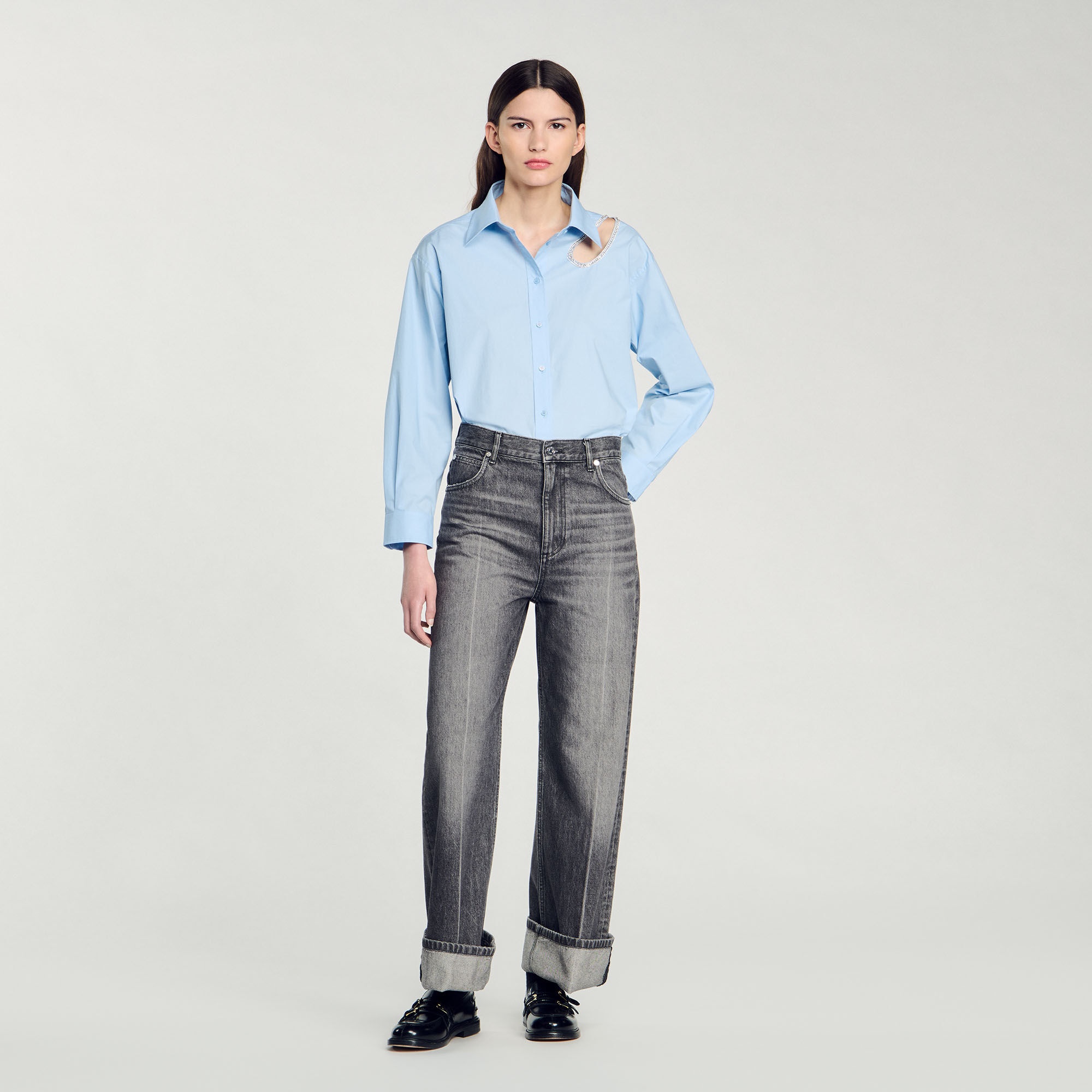 RHINESTONE TEARDROP SHIRT - 2