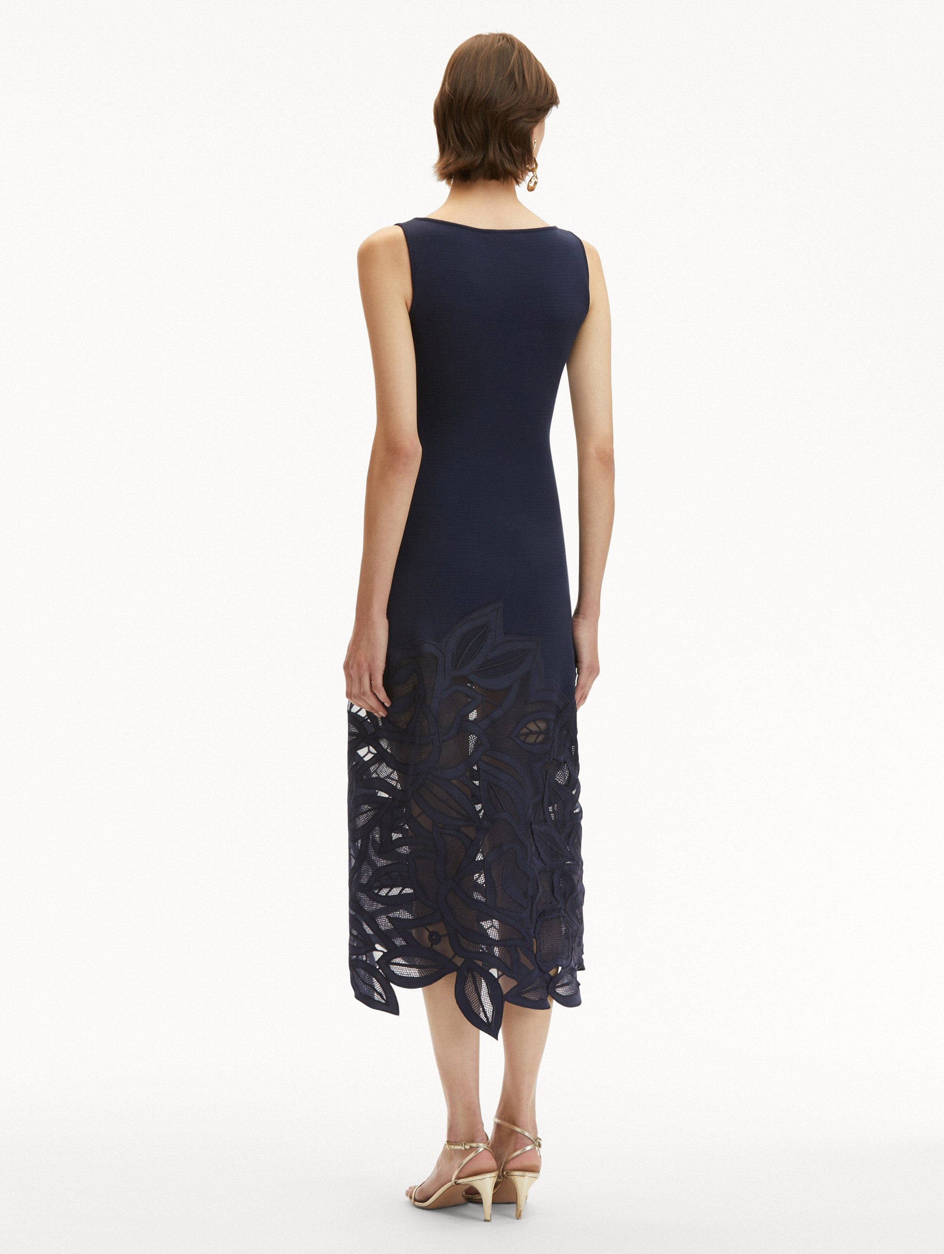 ENGLISH ROSE CUTOUT KNIT DRESS - 3
