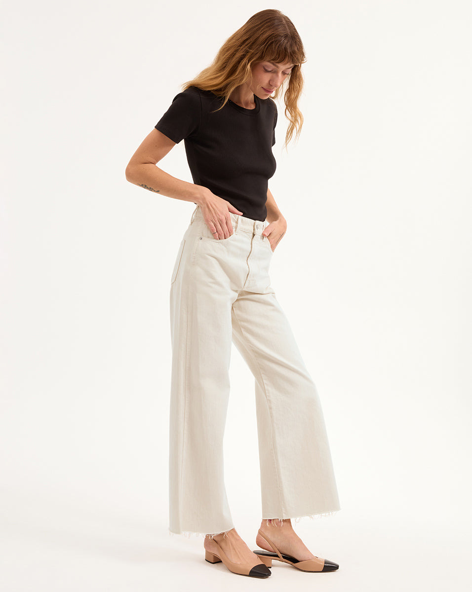 TAYLOR CROPPED WIDE-LEG JEAN - 4