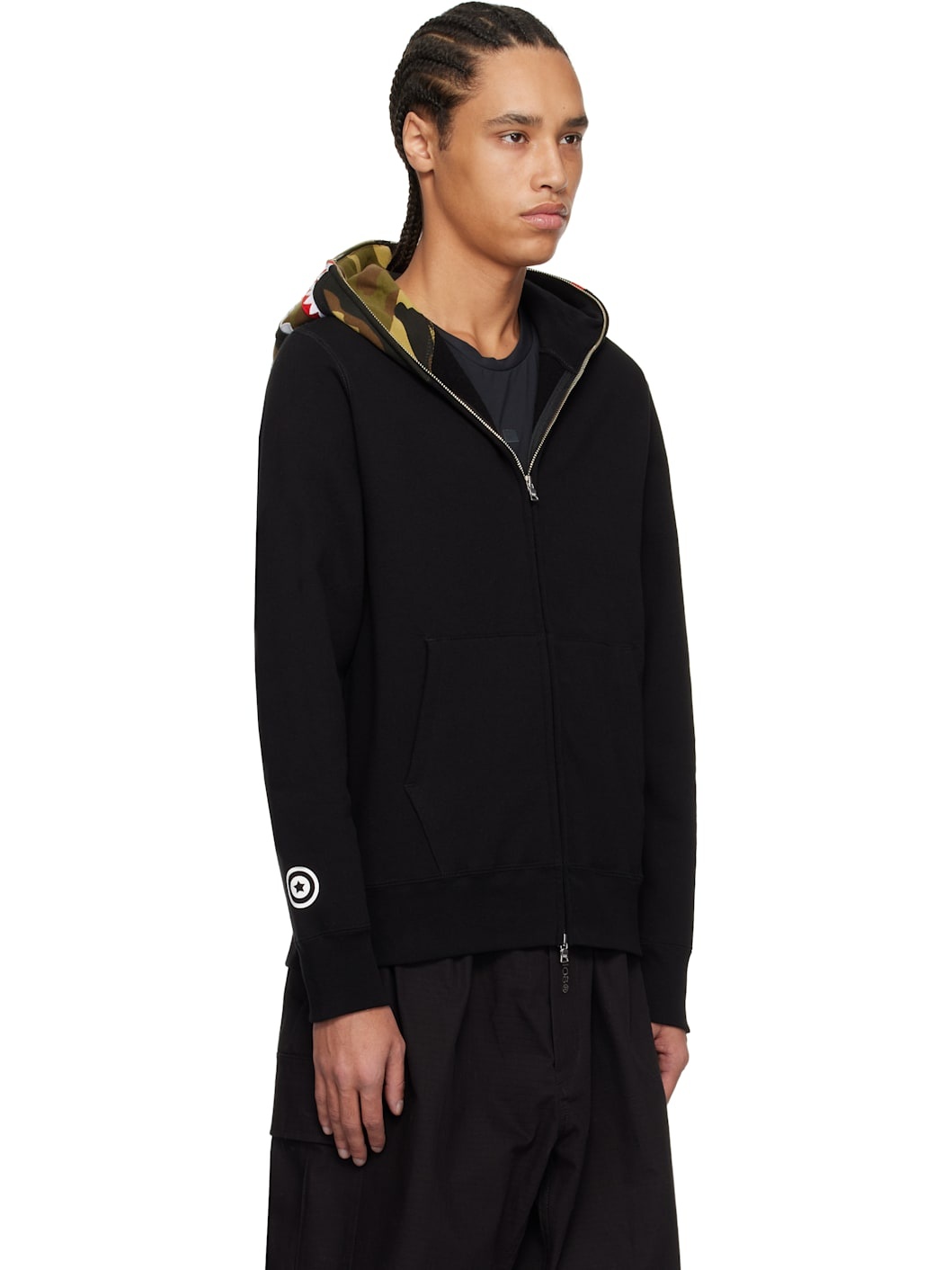 Black 1st Shark Full Zip Hoodie - 2