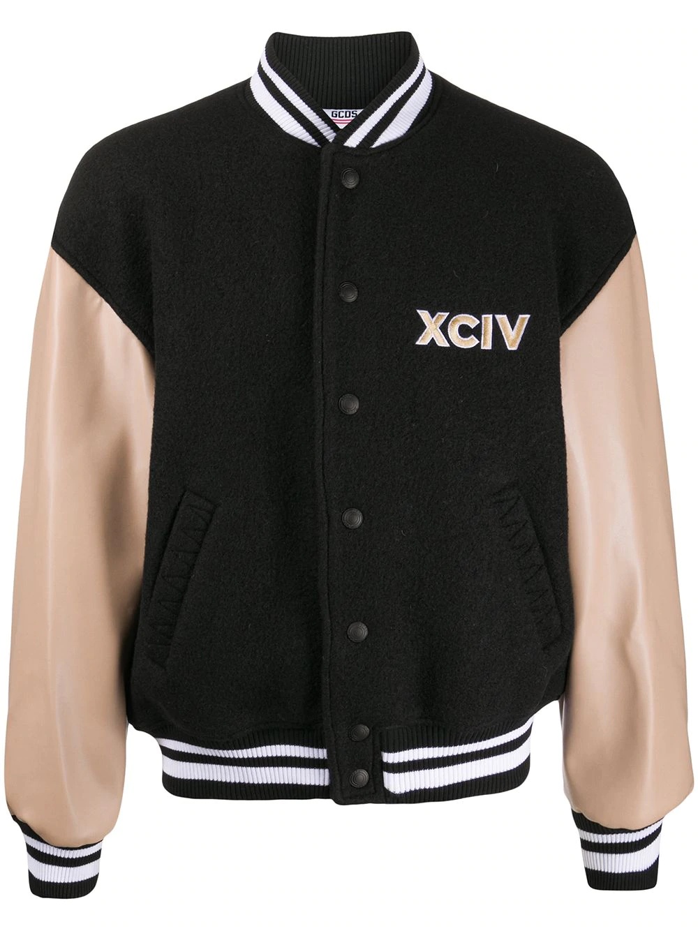 embroidered logo bomber jacket - 1