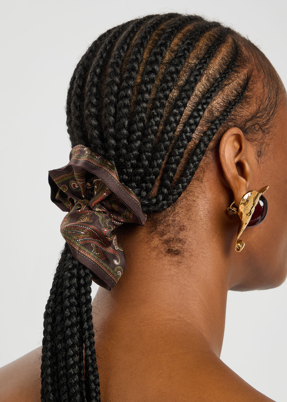 Saint Laurent Paisley-print Silk Scrunchie - 2