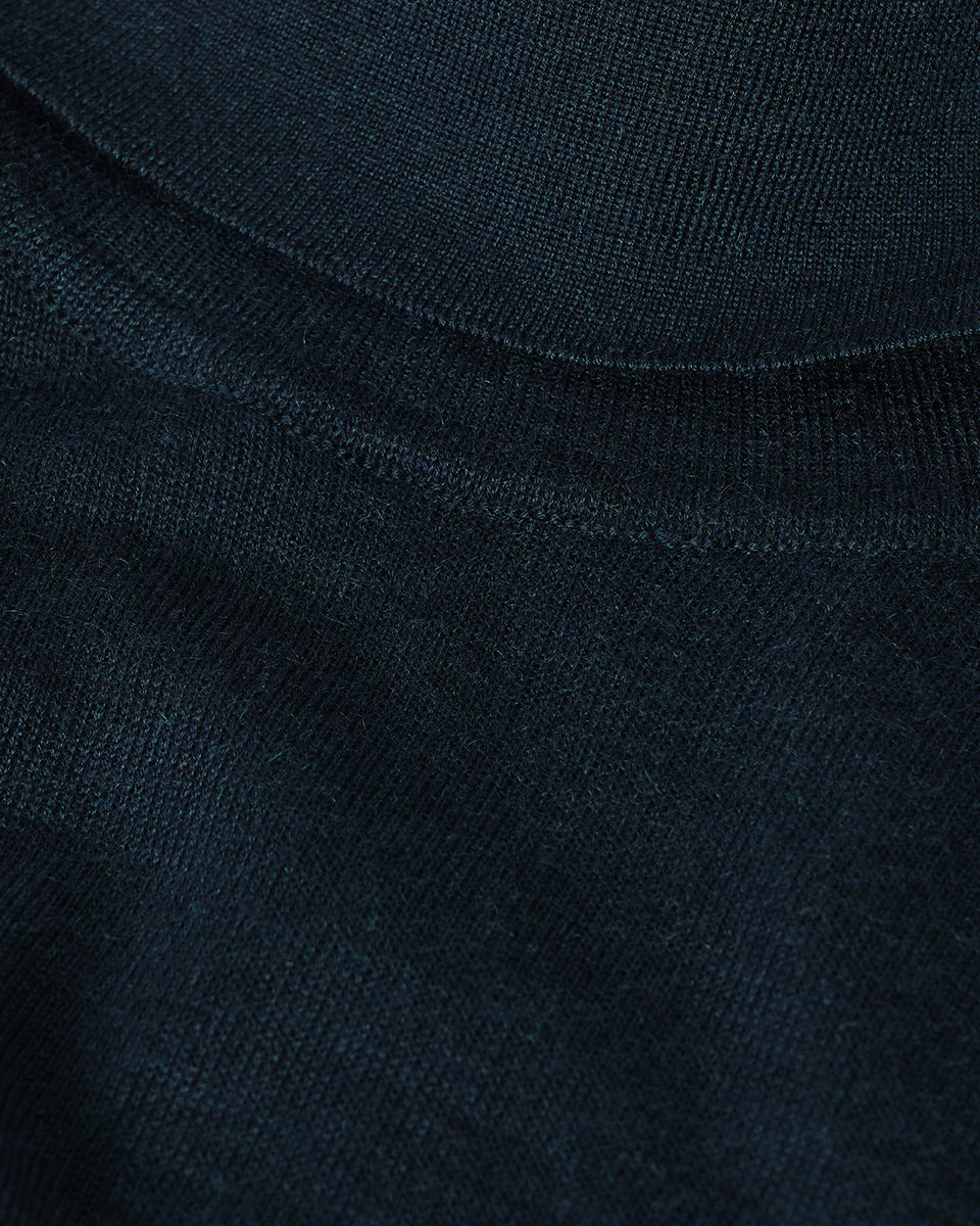 Superfine Cashmere Green Roll Neck Jumper - 6