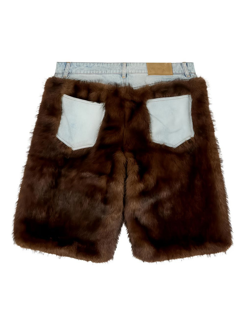 KidSuper faux-fur shorts outlook