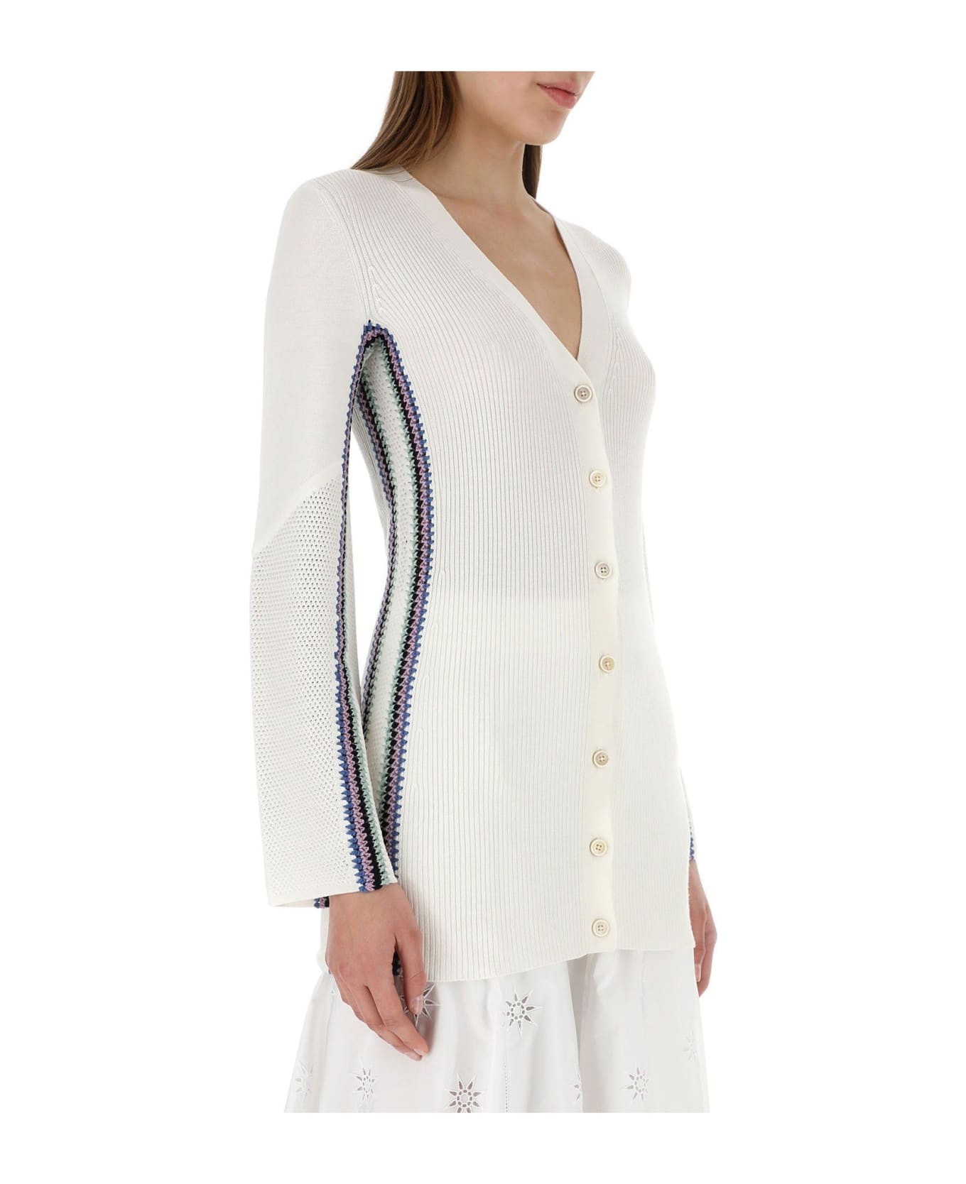Ivory Wool Cardigan - 3