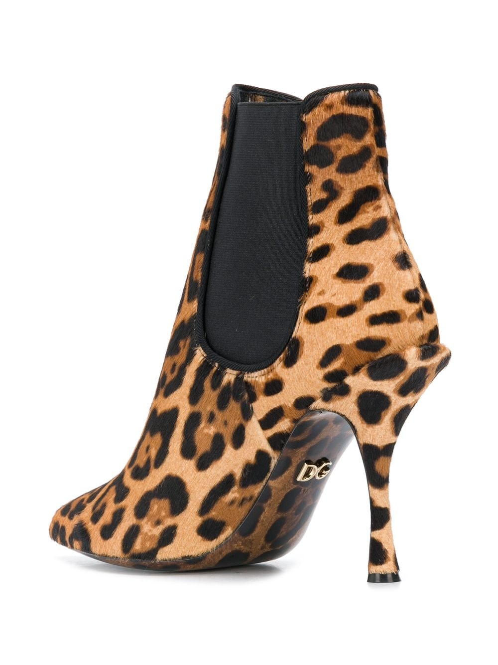 leopard print stiletto boots - 3