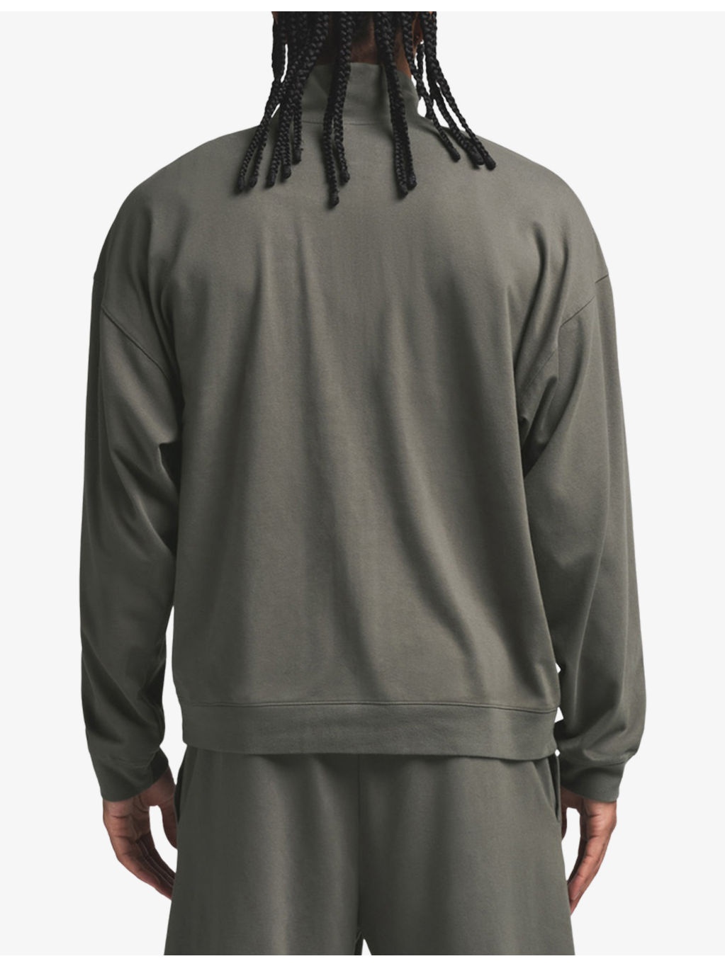 Quarter-Zip Relaxed-Fit Cotton and Modal-Blend Pullover - 4